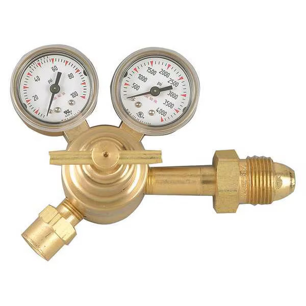 Purge Regulator, Nitrogen, Single Stage, 0.965″-14 Inlet, 5/8″-18 Outlet, 2 to