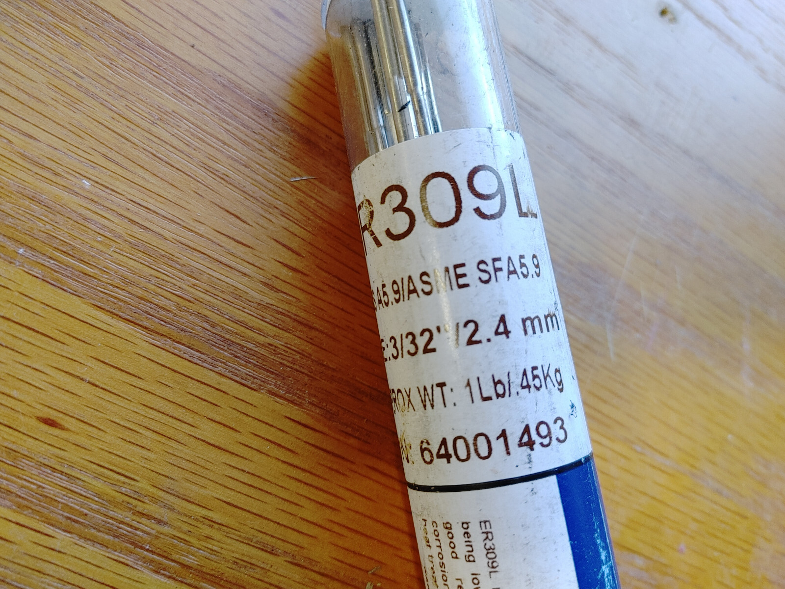 Radnor 64001493 3/32″ X 36″ ER309/309L ER309L Stainless Steel TIG Rod 1lb (T1CE)
