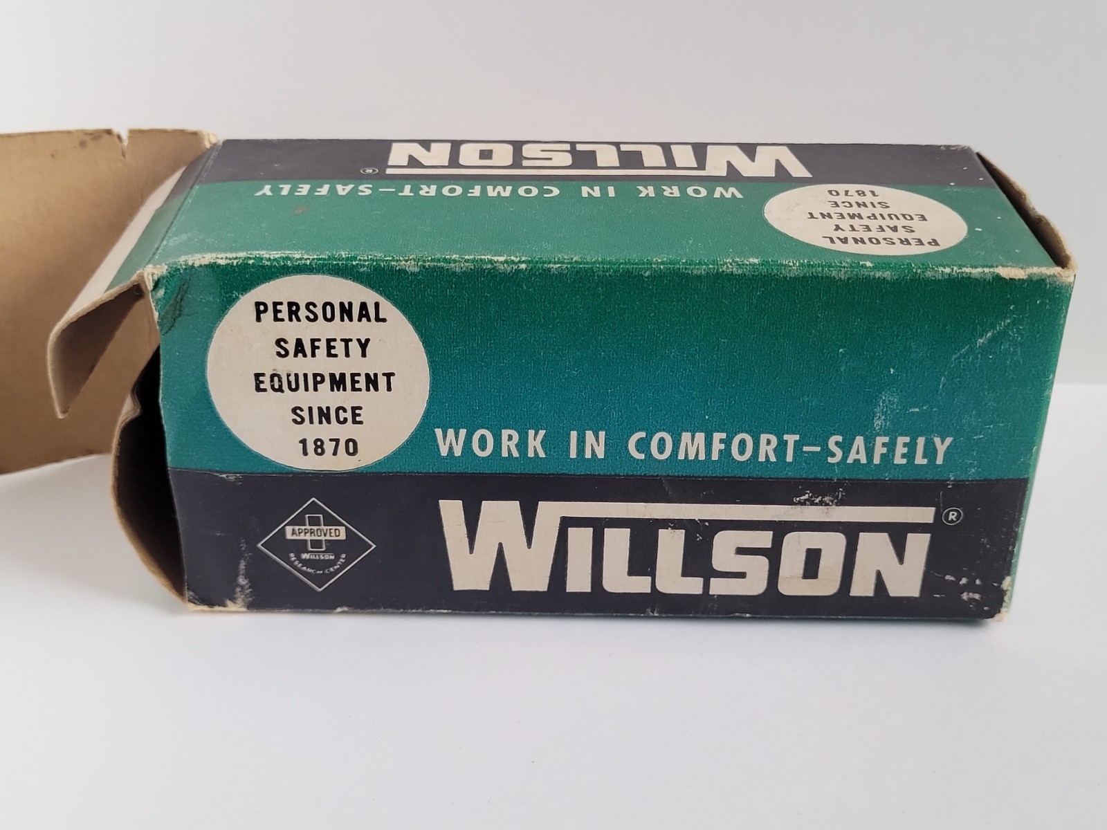 Vintage Willson Tinted Welding Steampunk Cup Safety Goggles WAW10 WW5 w Box Used