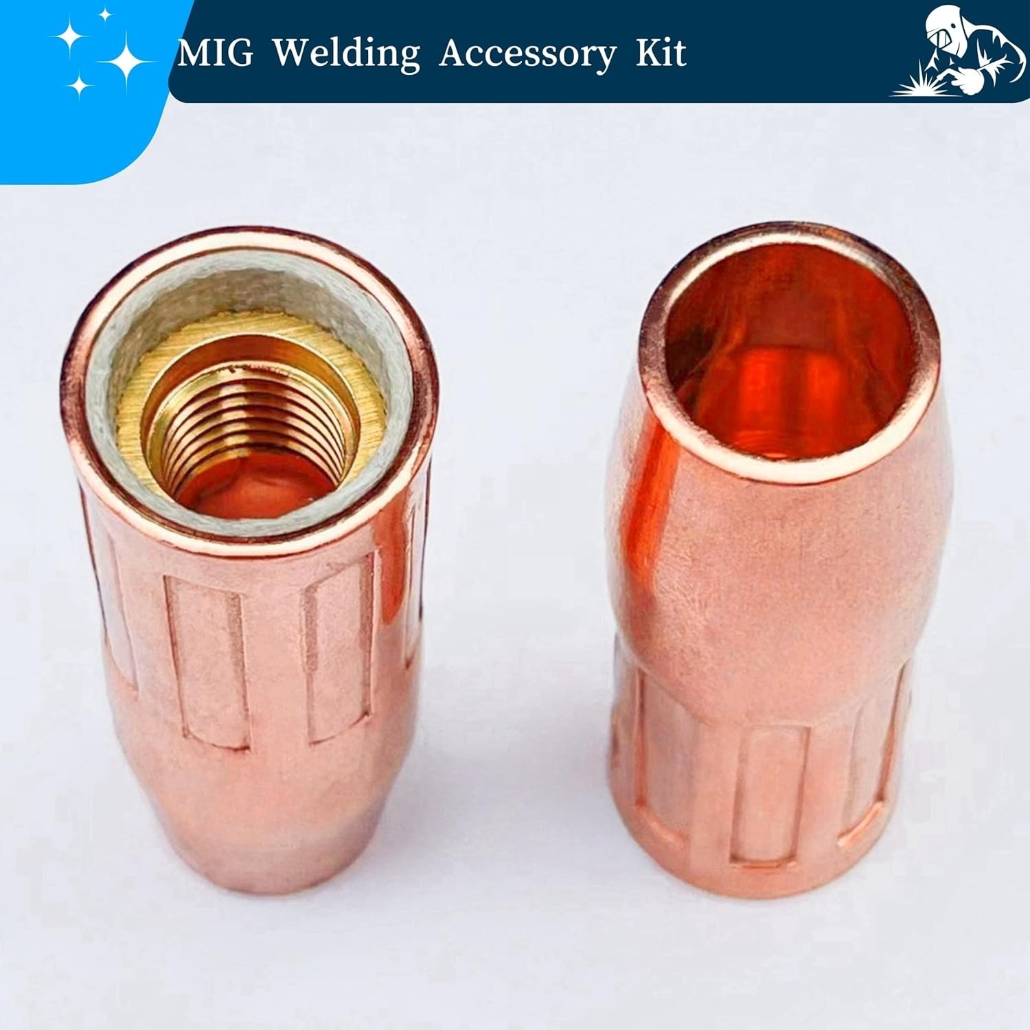 Complete MIG Welding Torch Accessory Kit – Tips, Nozzles & Diffusers Included