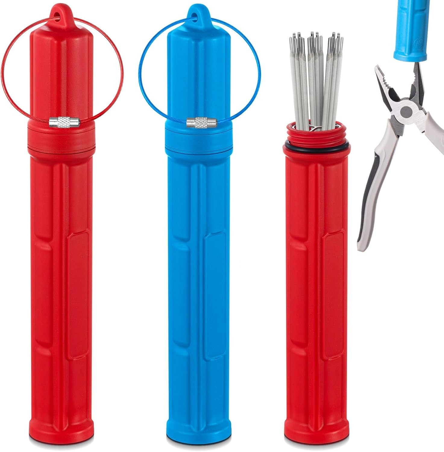 2 Pcs Tungsten Holder Welding Rod Holder 7.9 Inch TIG Tungsten Welding Electrode