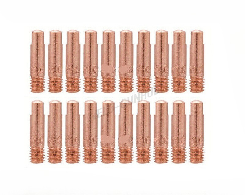 20/100pcs 15AK MB15 MAG MIG Torch Contact Tip M6x25mm For Binzel MIG GUN