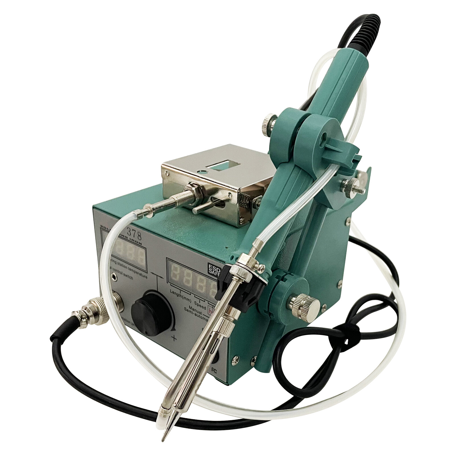 Semi-automatic Feeding Tin Spot Welding Machine Soldering Table 110V 80W