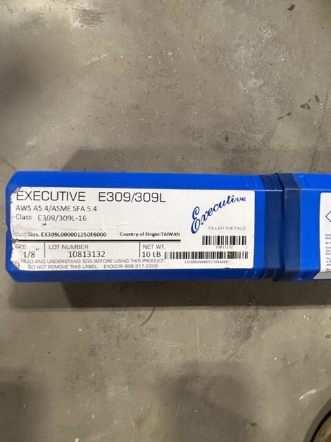 Executive EX309000001250E60000 Stick Electrode,E309/309L-17, 1/8″ 10 Lb