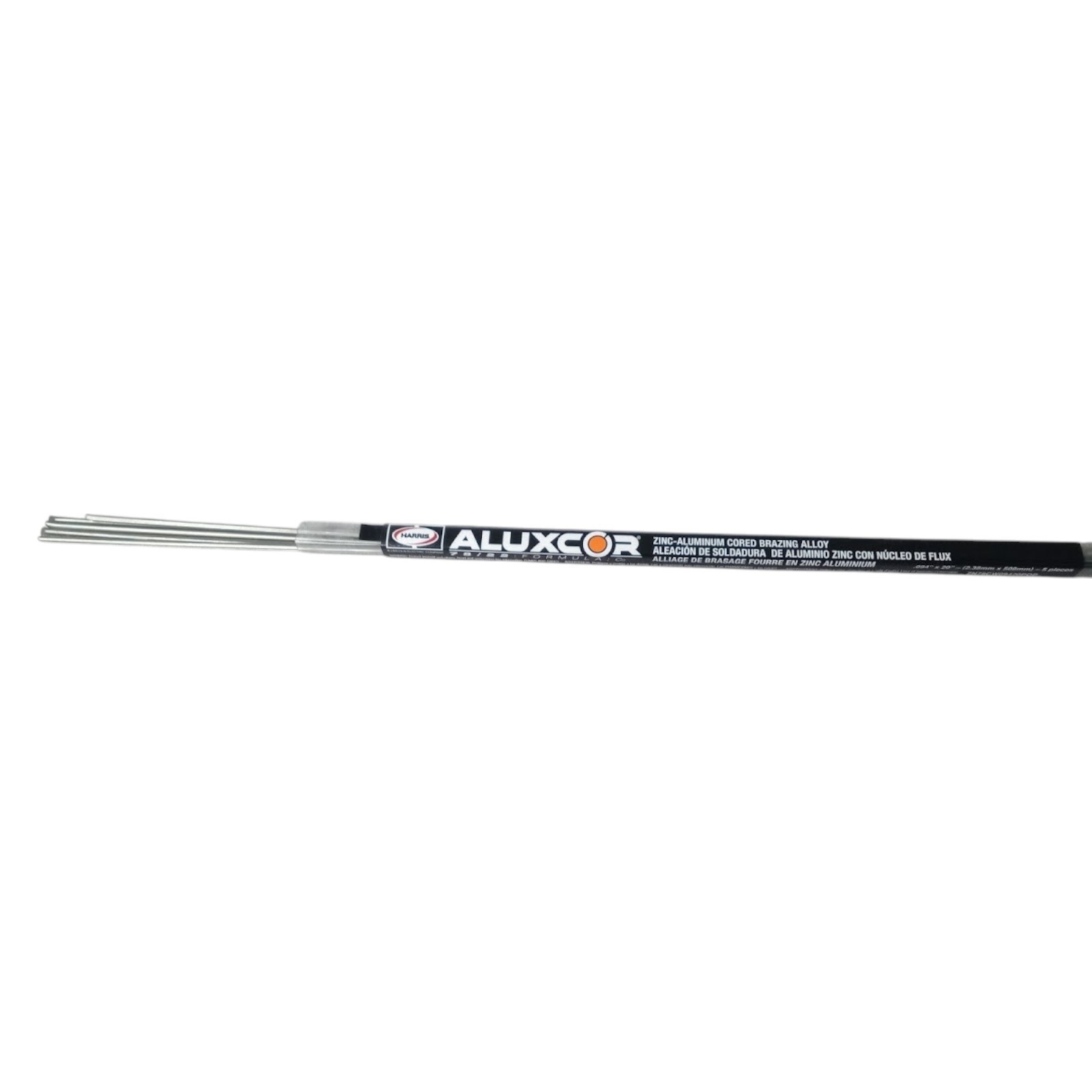 Harris ALUXCOR Zinc-Aluminum Flux-Cored Brazing Alloy ZN78CW09420POP 5 Sticks
