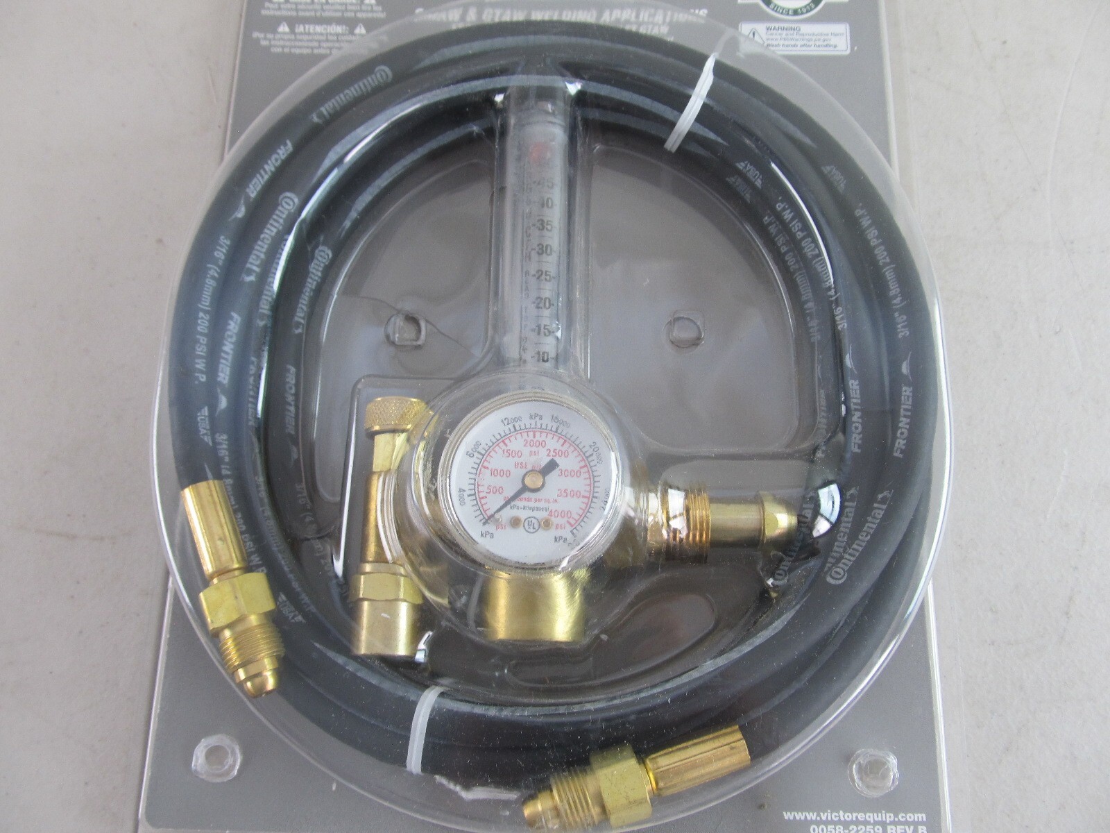 Victor HRF1425-580CS Argon Flow Meter With 10′ Hose New in Pkg