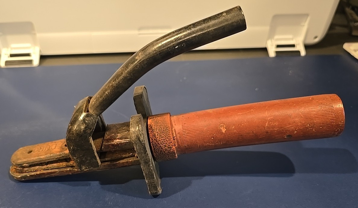 Pair Of Vintage Electrode Holders / Welding Stingers – 1 Marked DURO
