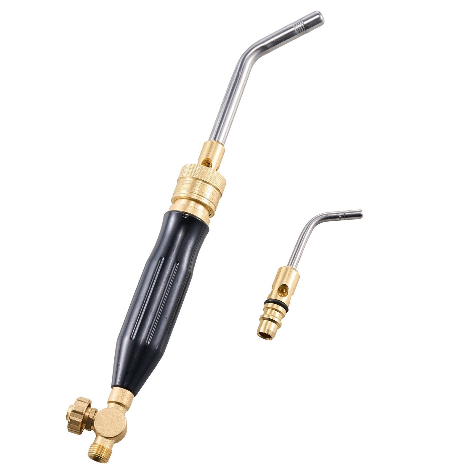 Regulator Built Acetylene Torch Kit with 149in Hose Two Tips Portable