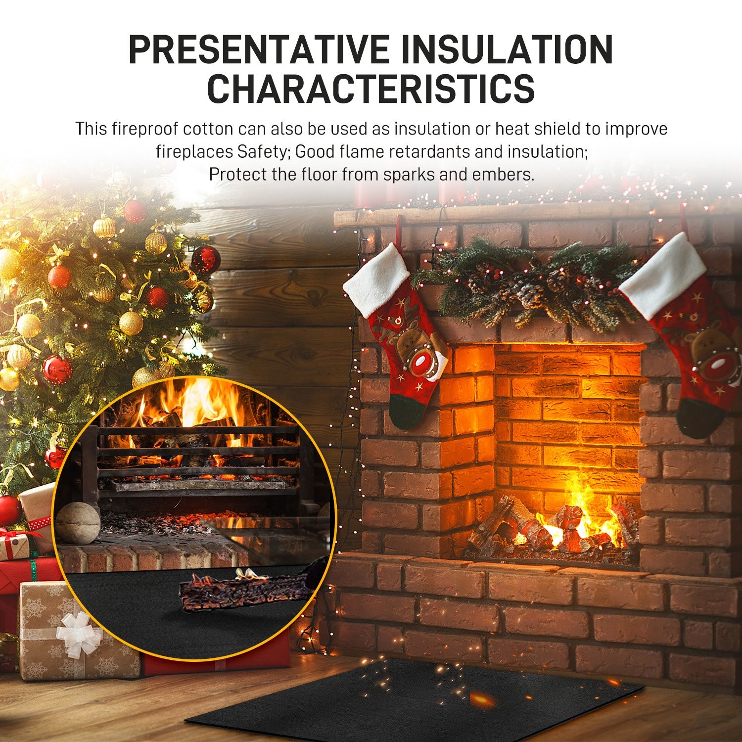 Safety Welding Fire Blanket for Construction Site Use Fireproof Carpet 40x40in