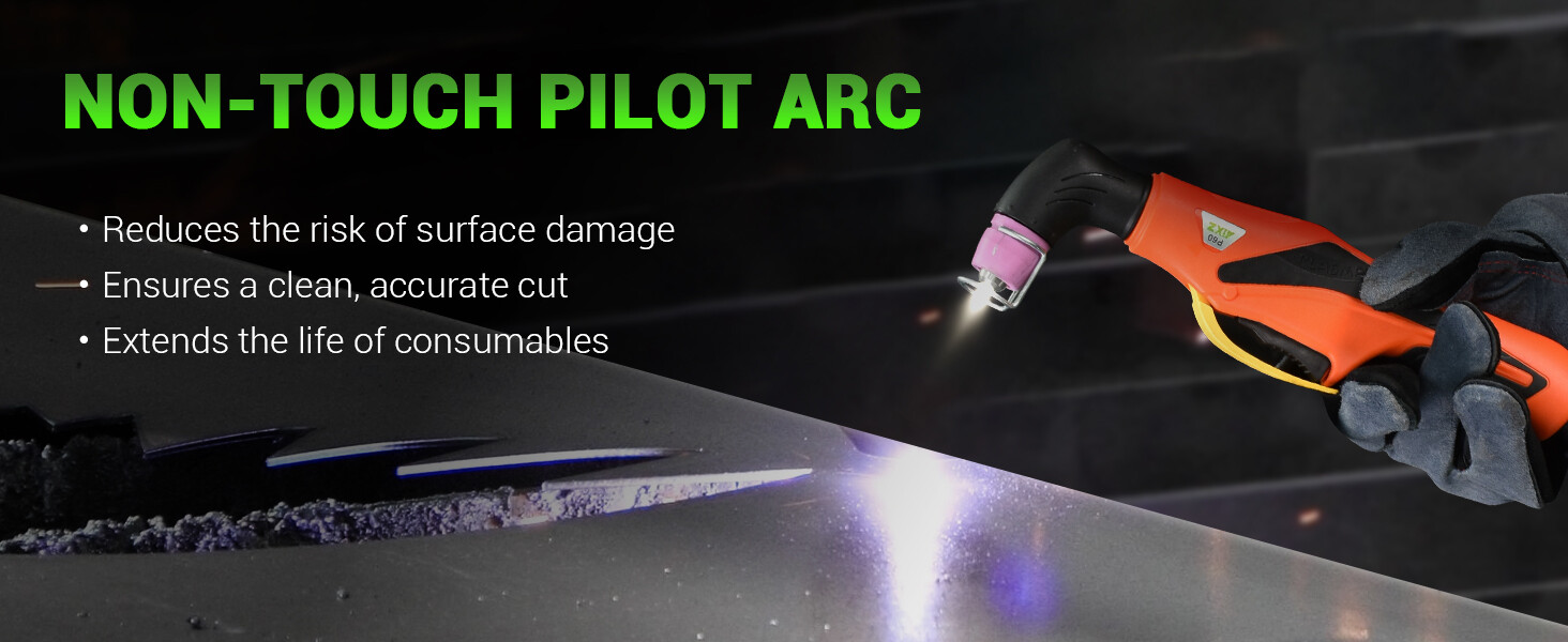 AIXZ Plasma Cutting Machine,50Amp HF Non-touch Pilot ARC Cutter with Post-Gas