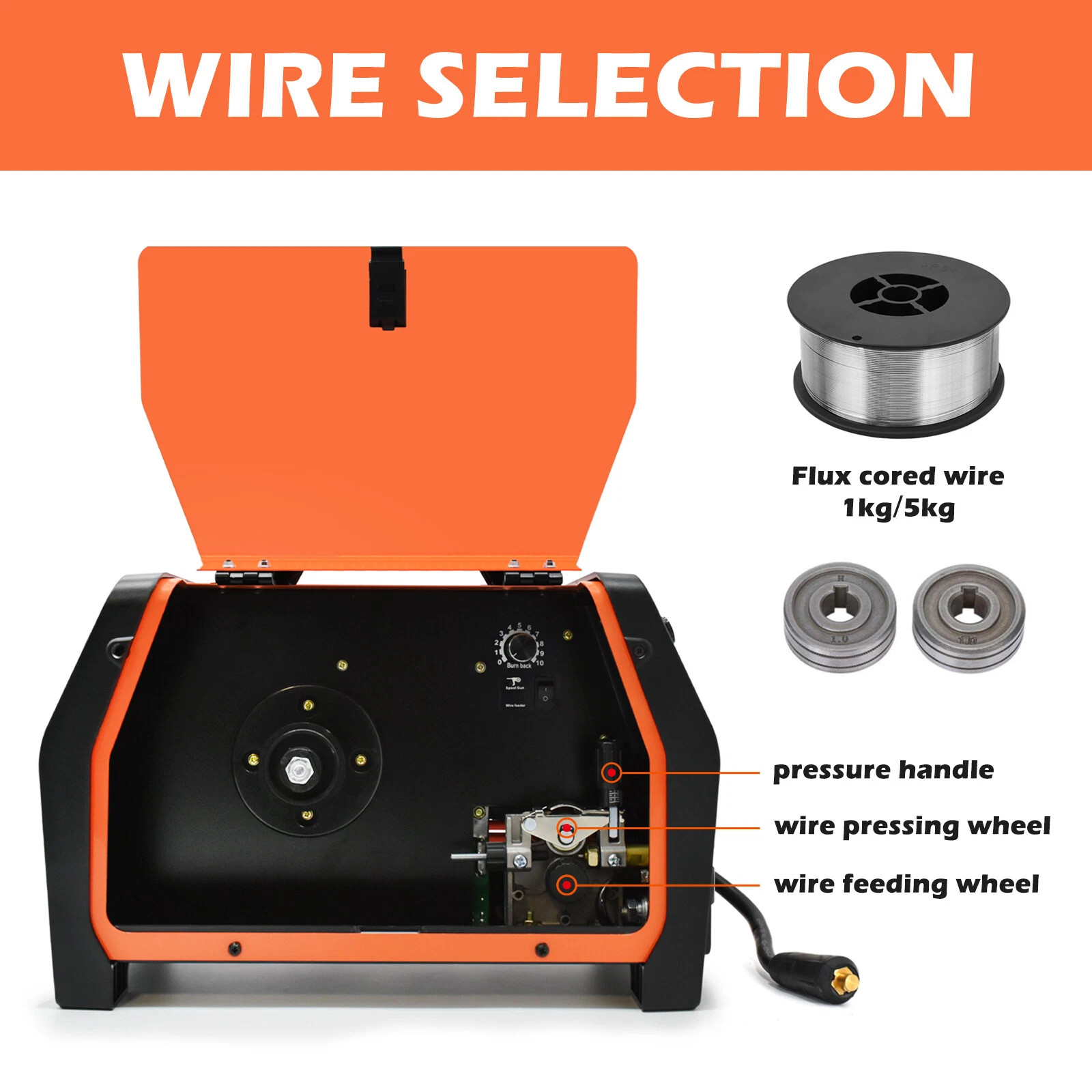 5in1 MIG Welder Aluminum Welding Gas 110V/220V TIG MMA MIG SYN Welding Machine