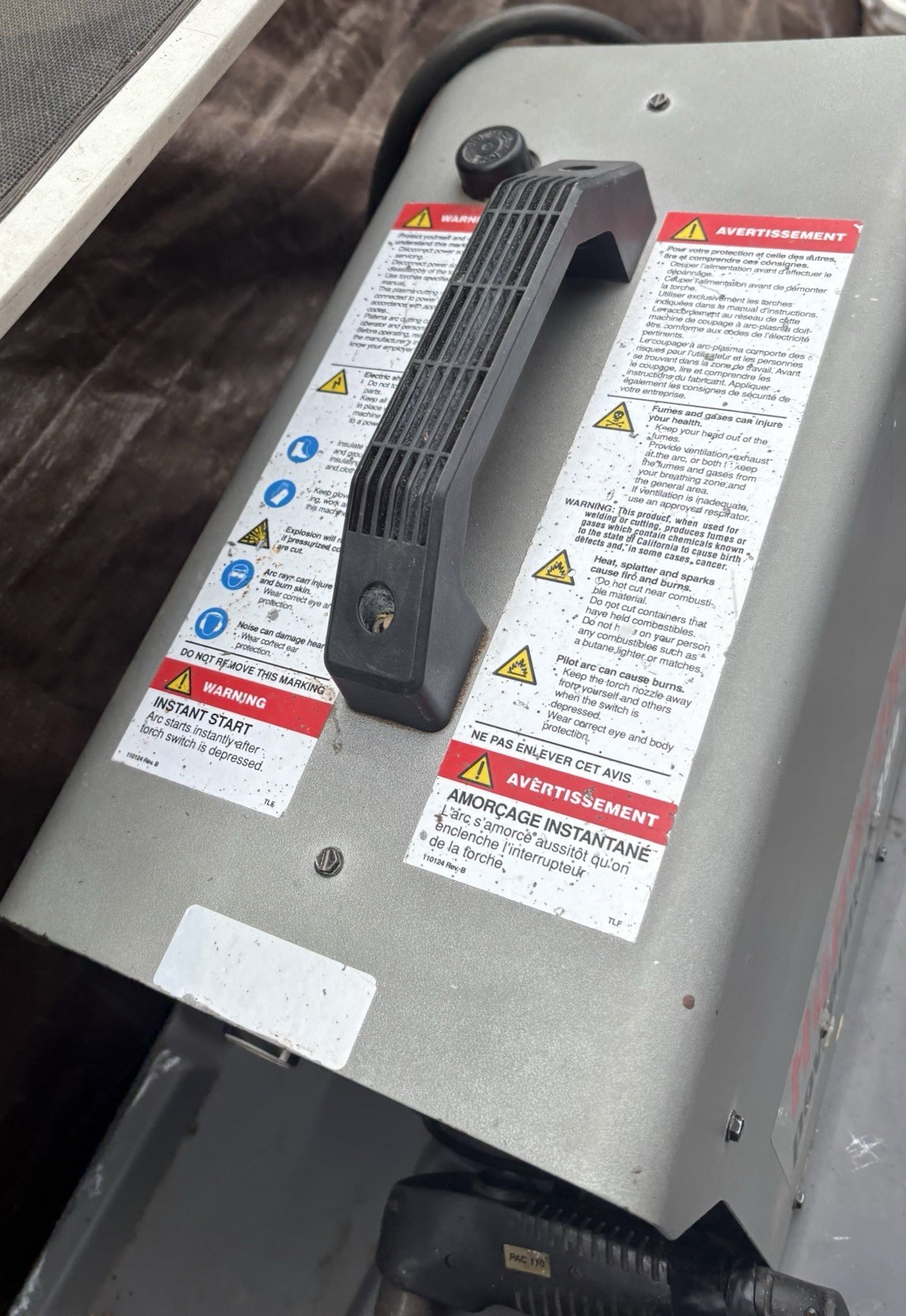 Hypertherm Powermax 380 Dual-Voltage 27A Portable Plasma Cutter – Used