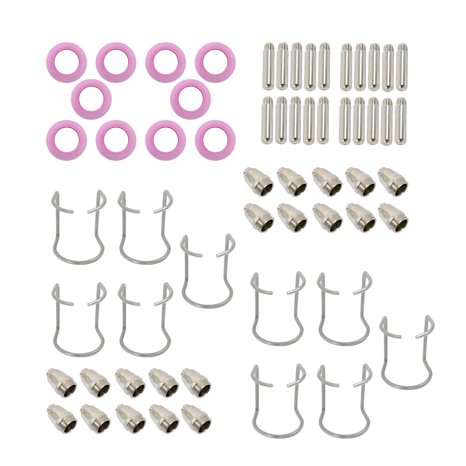 Plasma Torch Replacement Parts Kit – 60PCS for SG-55,AG-60,WSD-60,Cut50 Models