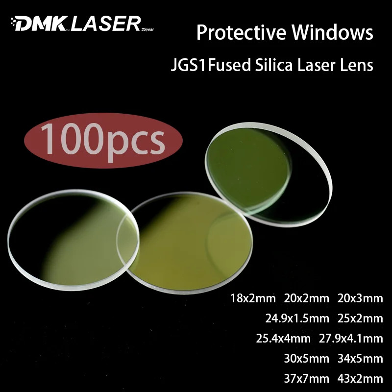 100PCS Laser Protective Windows Optical Lens 37×7 Laser Welding Cutting Gun Head