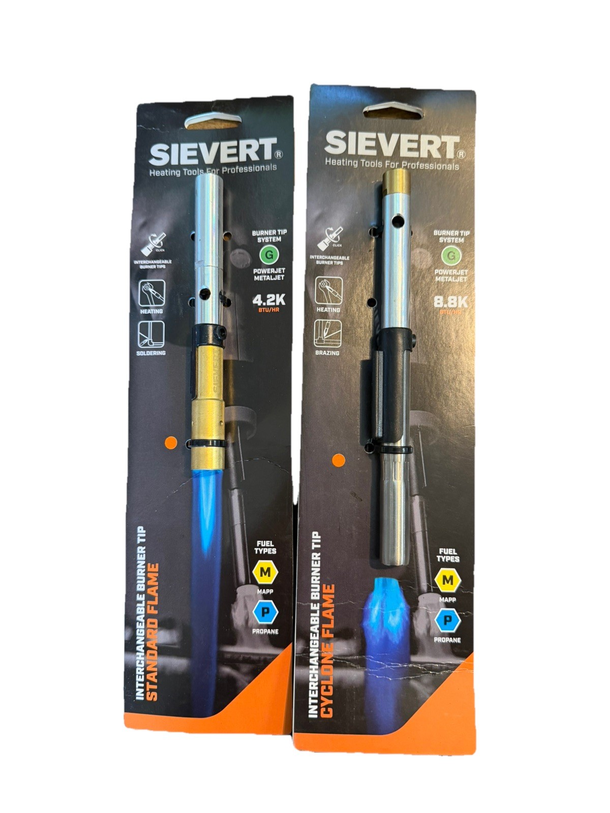 Sievert Burner Tips – Cyclone & Standard for POWERJET & METALJET Torches