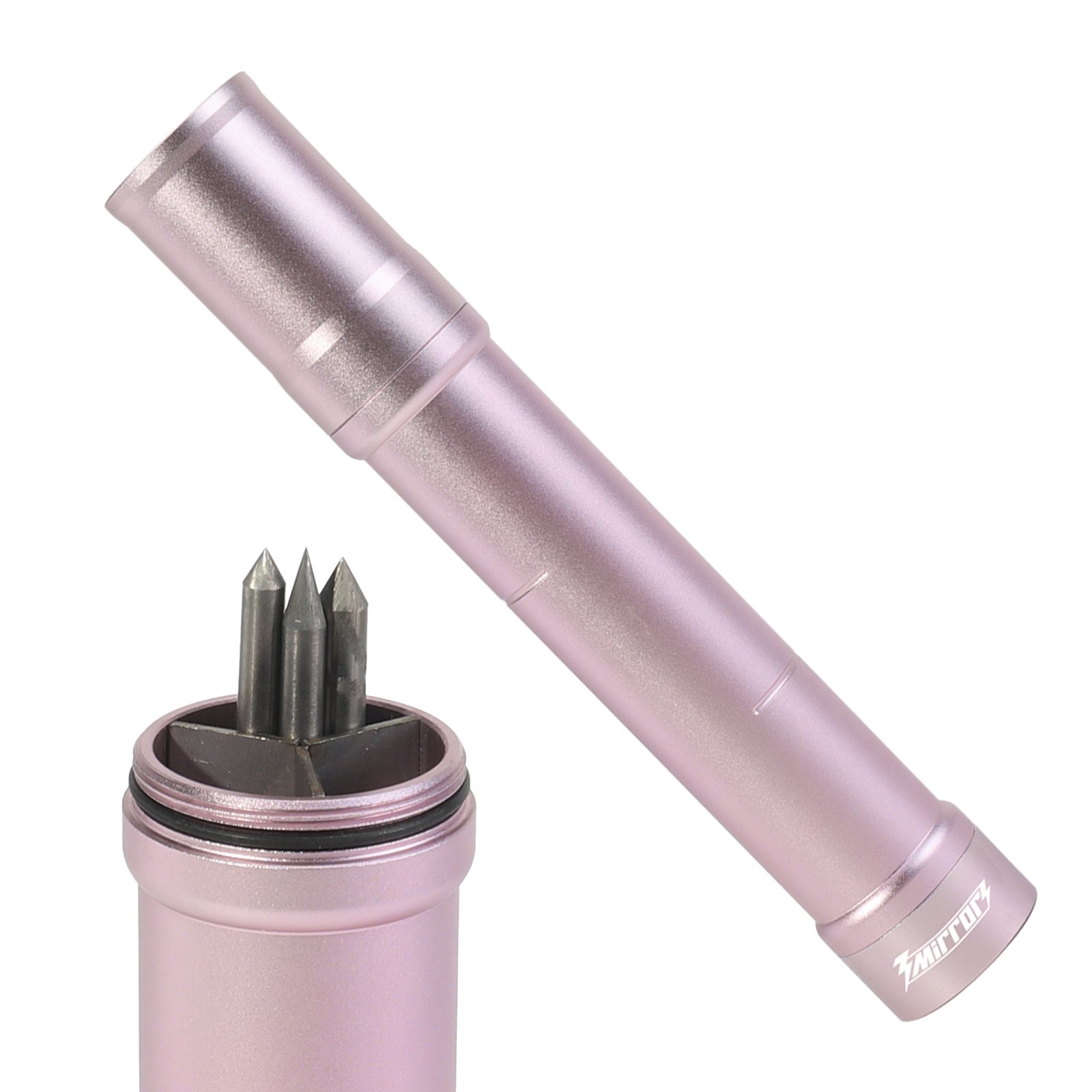 3mirrors TIG Tungsten Holder Storage Solution 3 Section Divider w/ Magnetic Pink