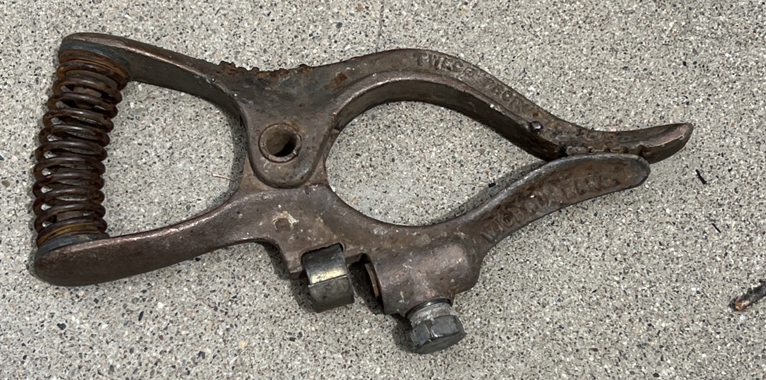 Vintage Tweco Junior Welding Electrical Ground Clamp CC-300 Wichita, Kansas
