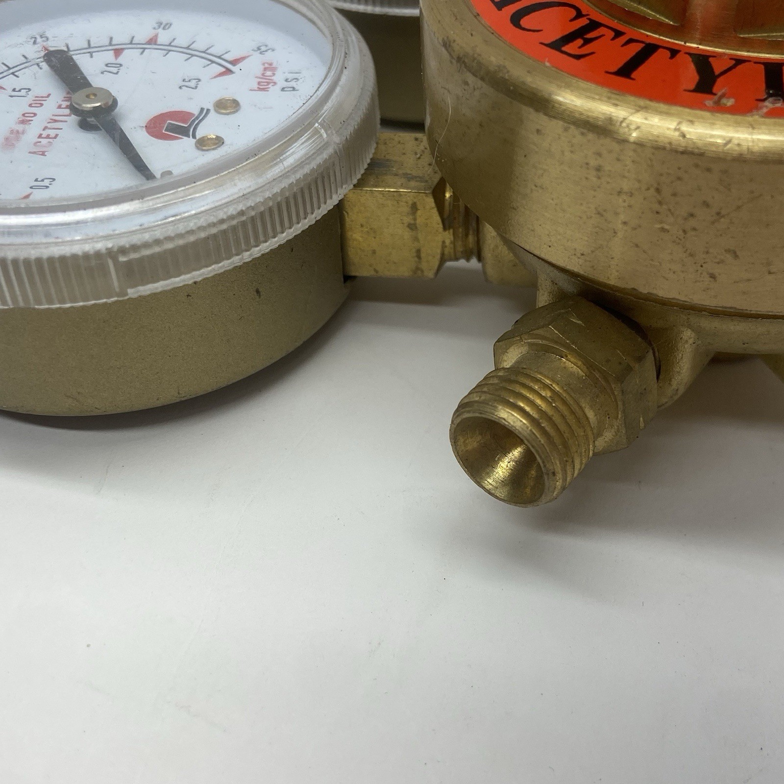 Brass Acetylene Regulator Gauges CGA 510 Welding Gas Fit Victor Type Torch