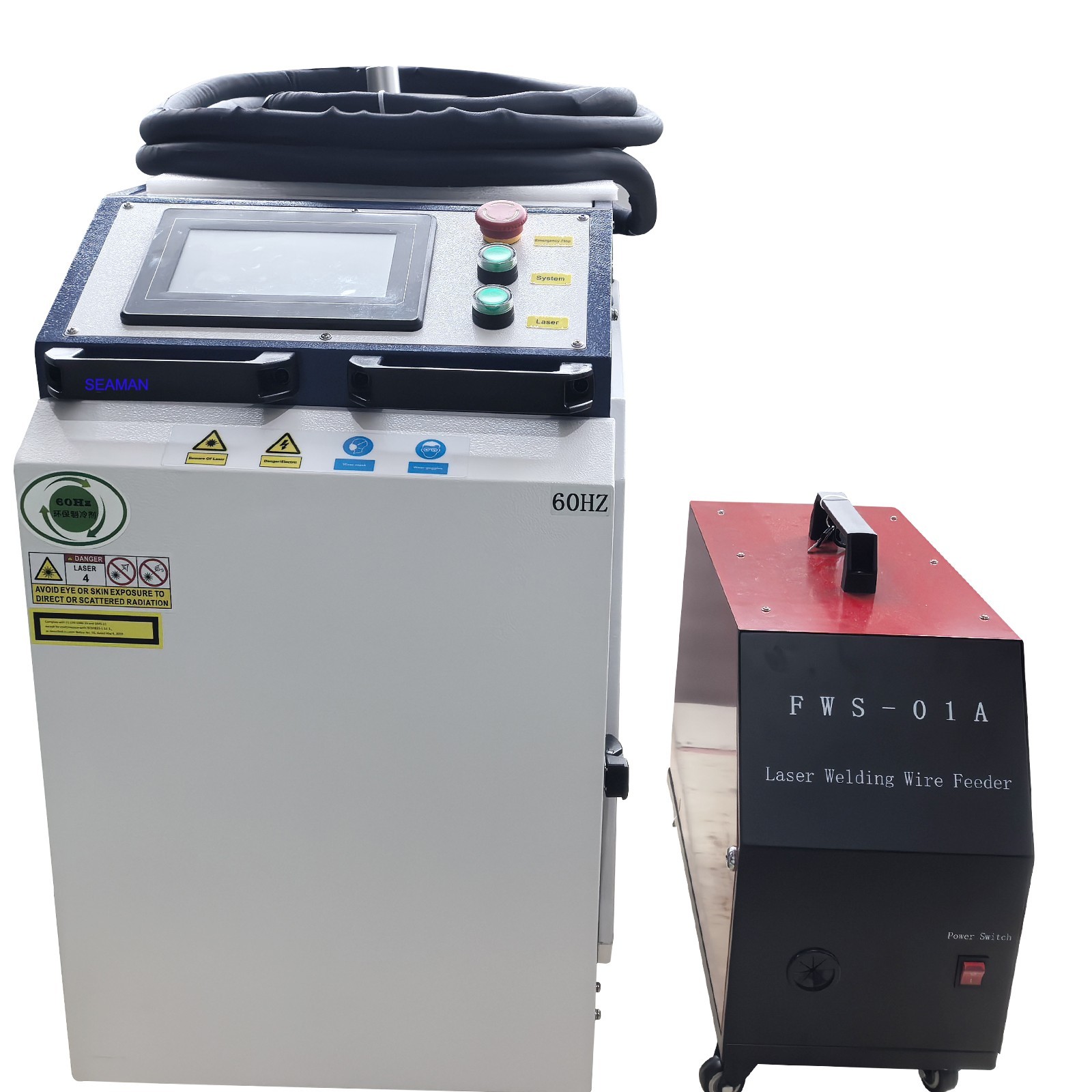US 6000W Raycus Laser Welding Cleaning Machine Double Wobble Rust Removal 4 IN 1