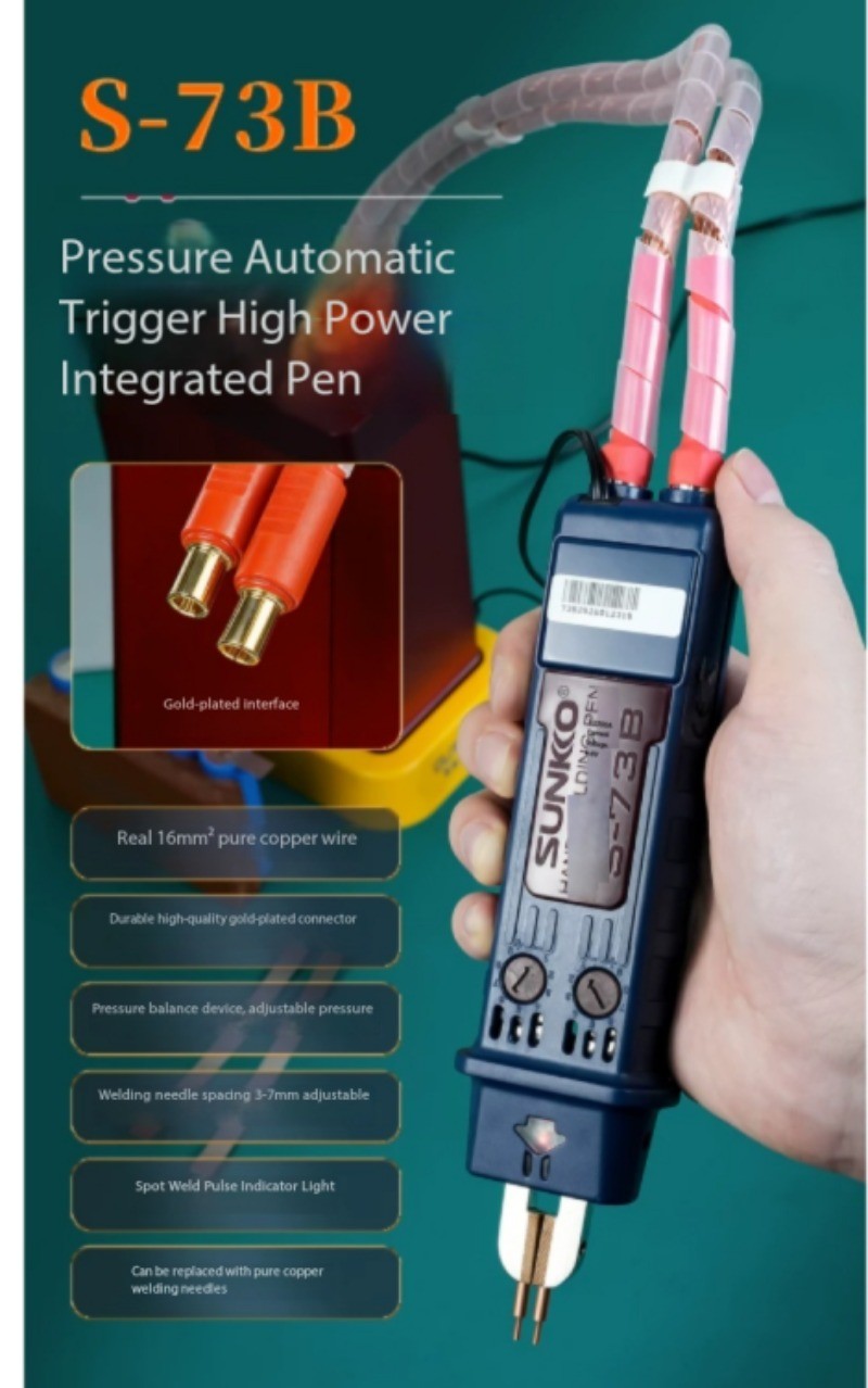 18650 Capacitor-Powered Battery Spot Welder Compact Handheld DIY Welder Home Use