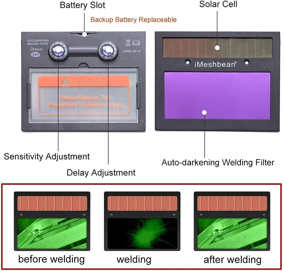Pro Solar Auto Darkening Welding Helmet Arc Tig Mig Mask Grinding certified NEW