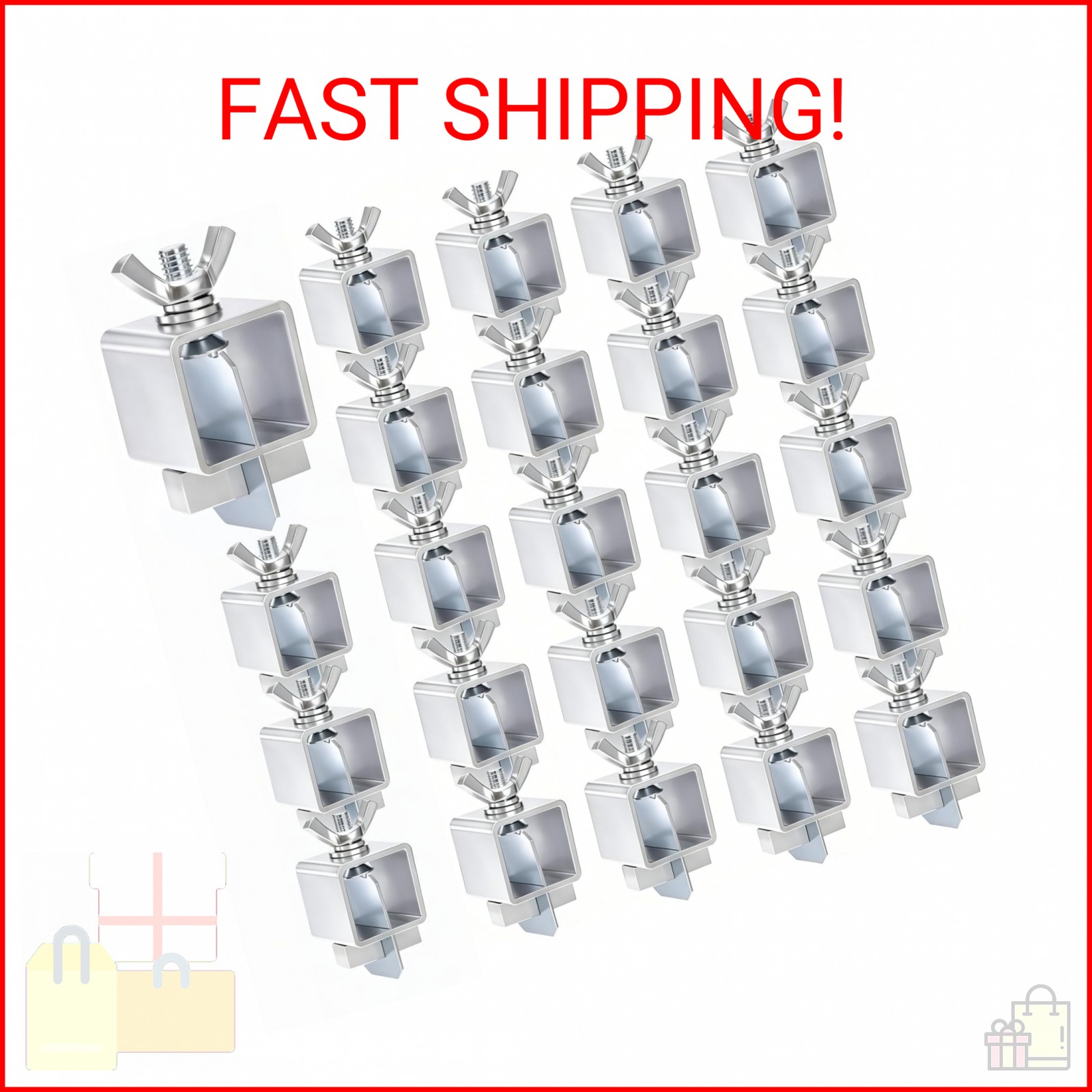 Pumtus 24 Pcs Butt Welding Clamps, Sheet Metal Welding Clips, Auto Body Panel Cl