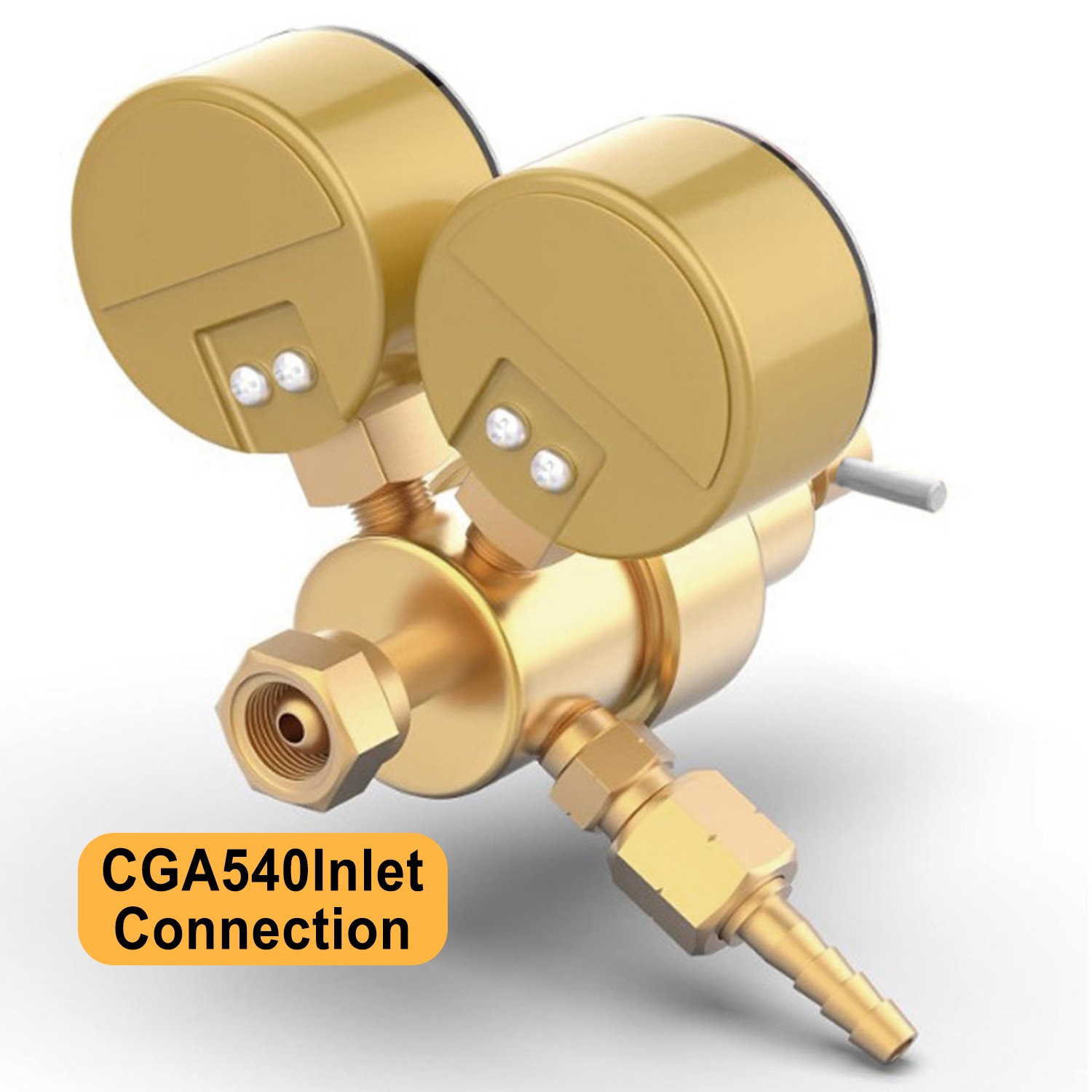 Acetylene Welding Gas Regulator CGA200 0-400PSI Precision Gauges 9/16″-18 Outlet