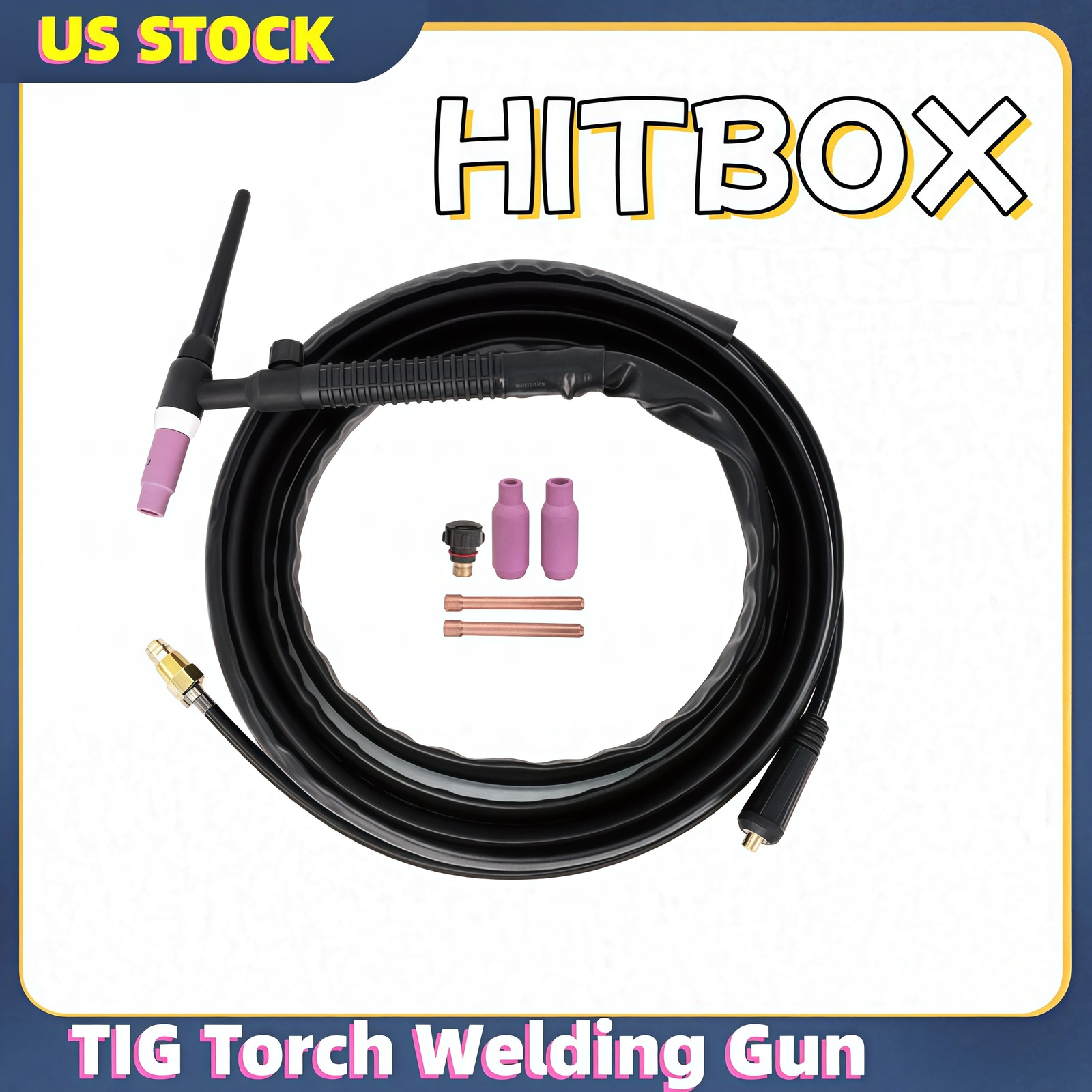 TIG Torch Welding Gun WP-17V 17V 13FT 4M TIG Lift TIG Welder Machine Adapter