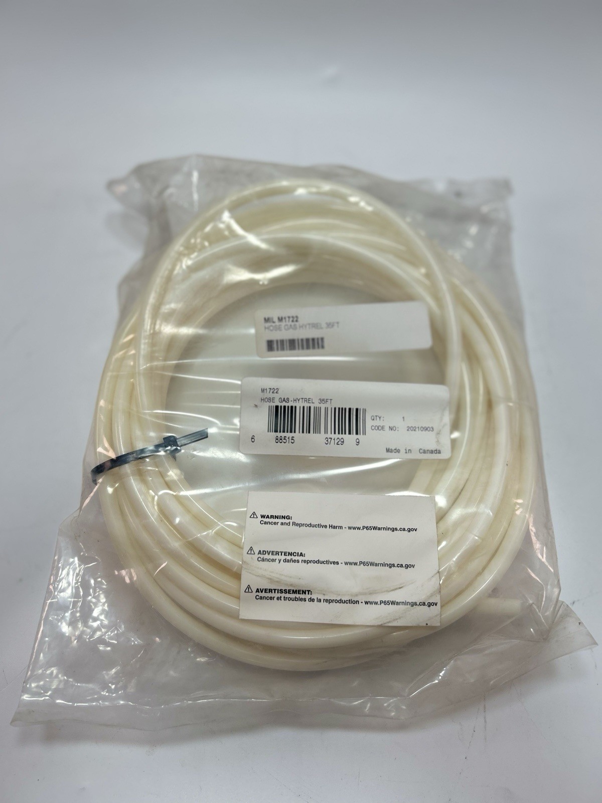 Miller M1722 Shielding Gas Hose Hytrel 35 Ft MIG TIG Welders