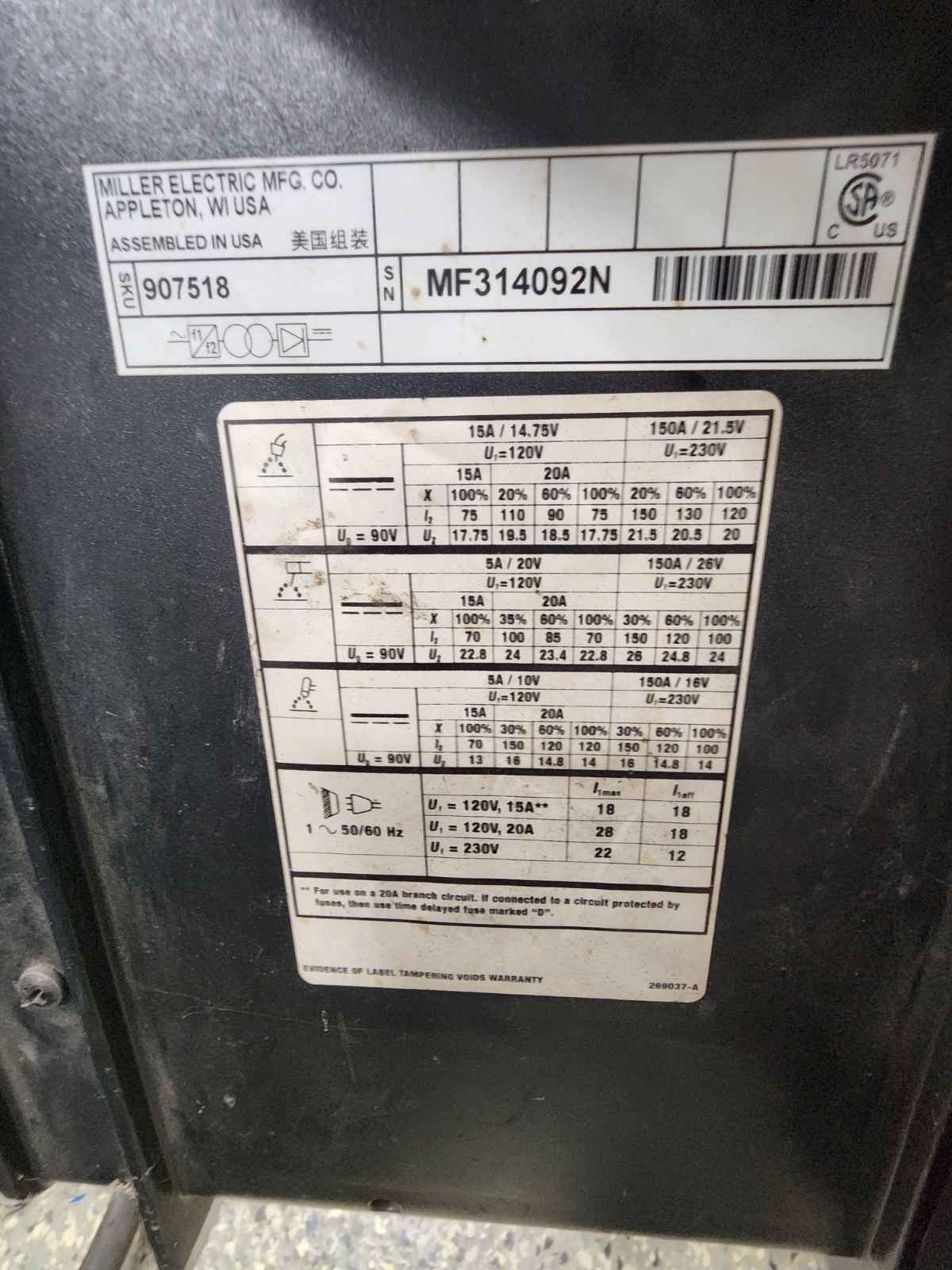 Miller Multimatic 200 Multiprocess Welder 120v/240v