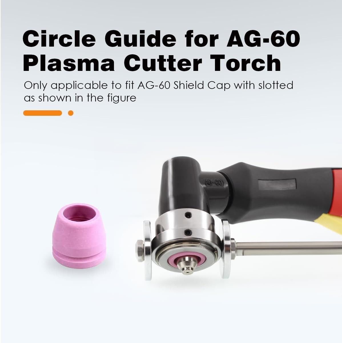 AG-60 Plasma Cutter Roller Guide with Detachable Compass Arm for Precision Cuts