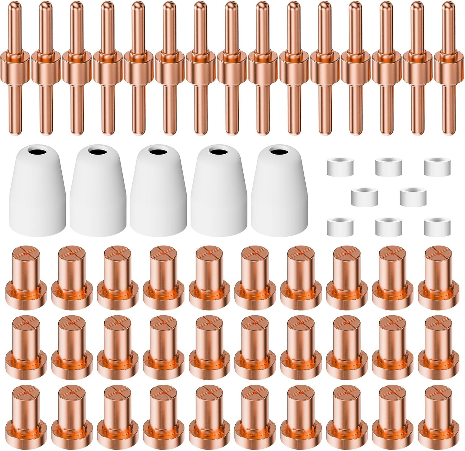 60PCS PT31 Plasma Cutter Consumables for CUT-40 CUT-50 PT-31 Torch Tips | Precis