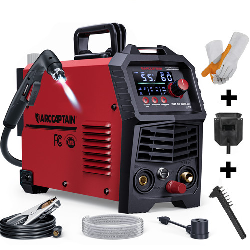 2026 ARCCAPTAIN 55Amp CUT55 Plasma Cutter Machine Non-HF Pilot Arc 120V/240V Kit