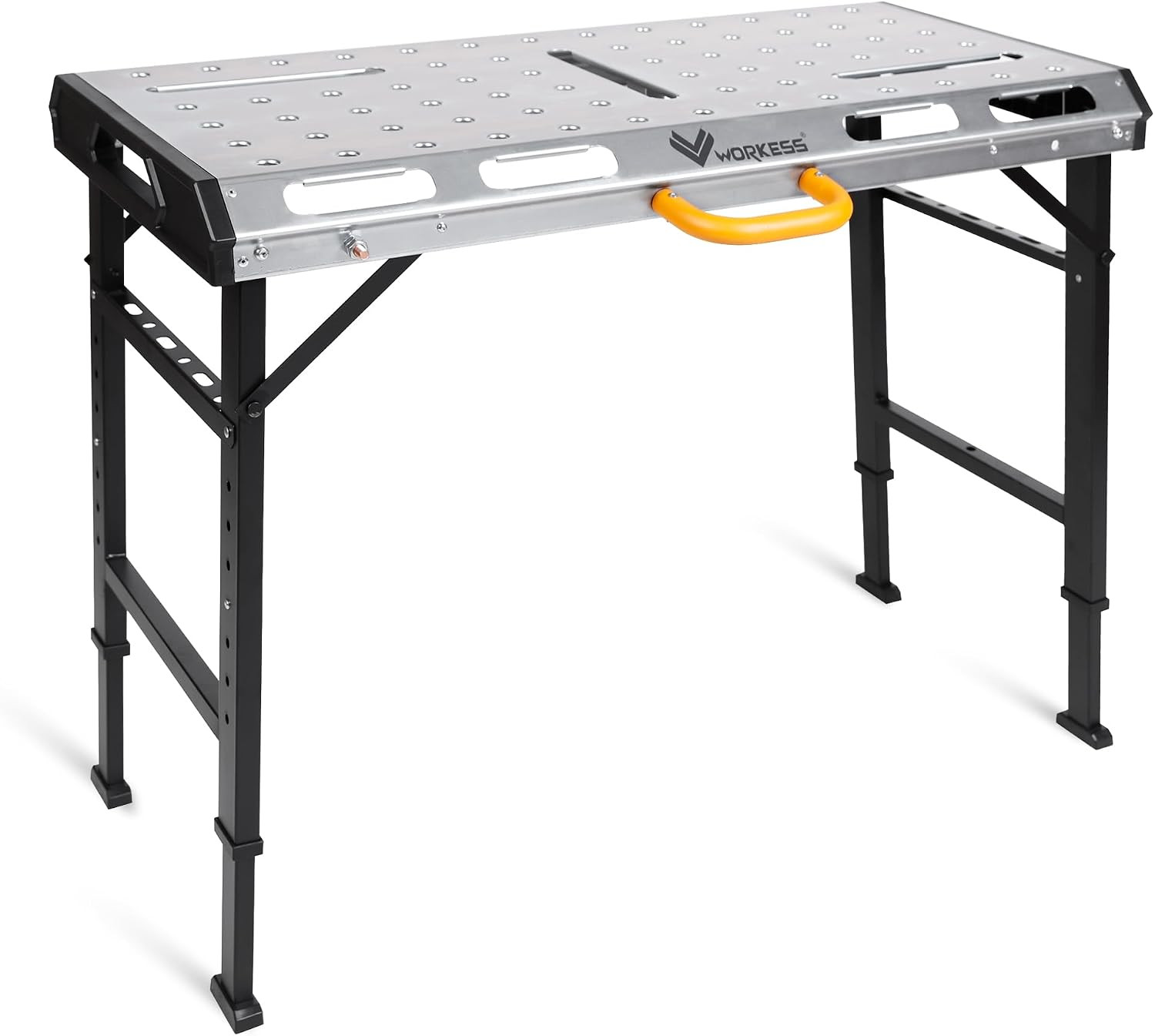 Metal Welding Table Folding 1000 Lbs Load Capacity Heavy Duty Steel Construction