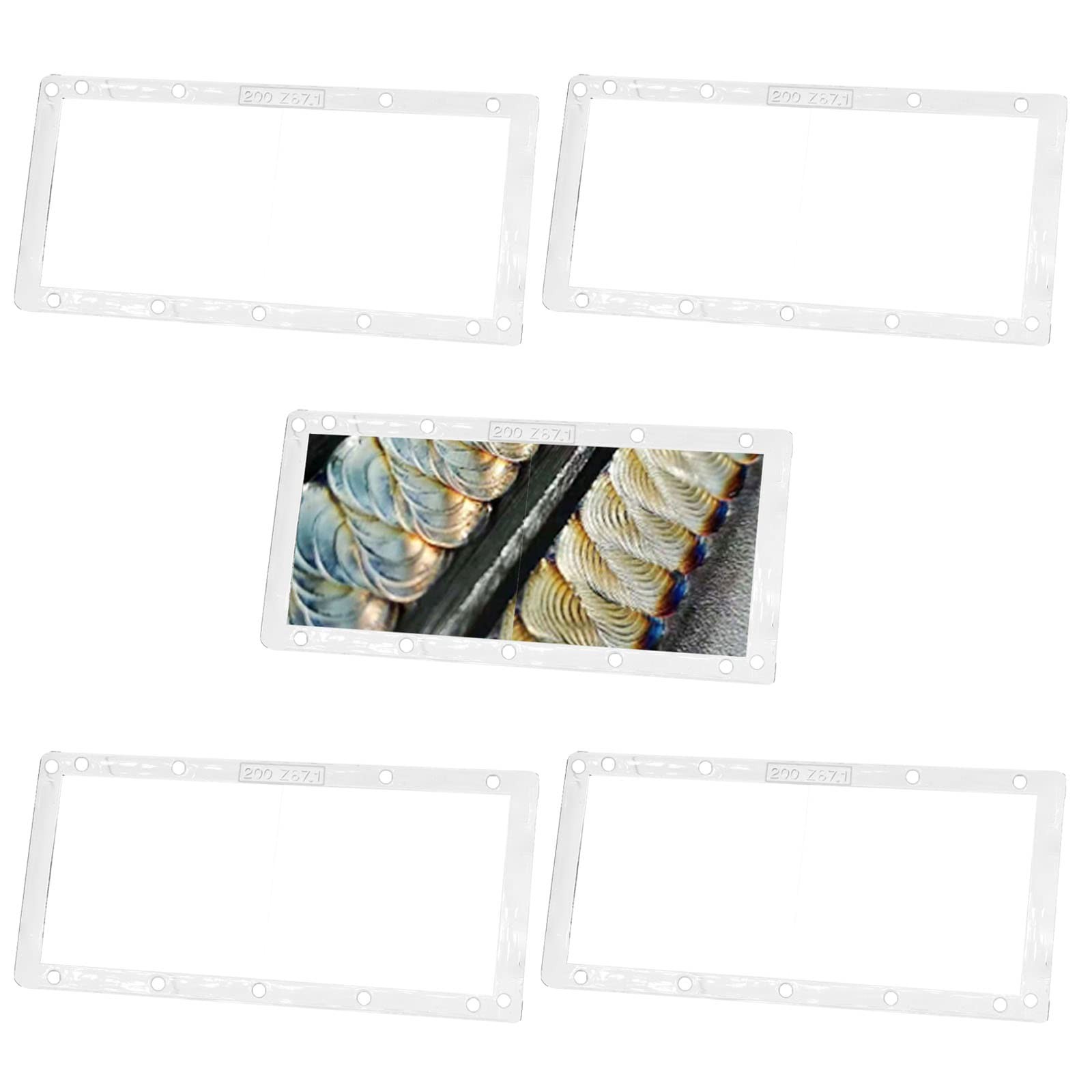 JHTii 5pcs Welding Cheater Lens, 1.0/1.5/2.0/2.5/3.0 2″ x 4.25″, Plastic