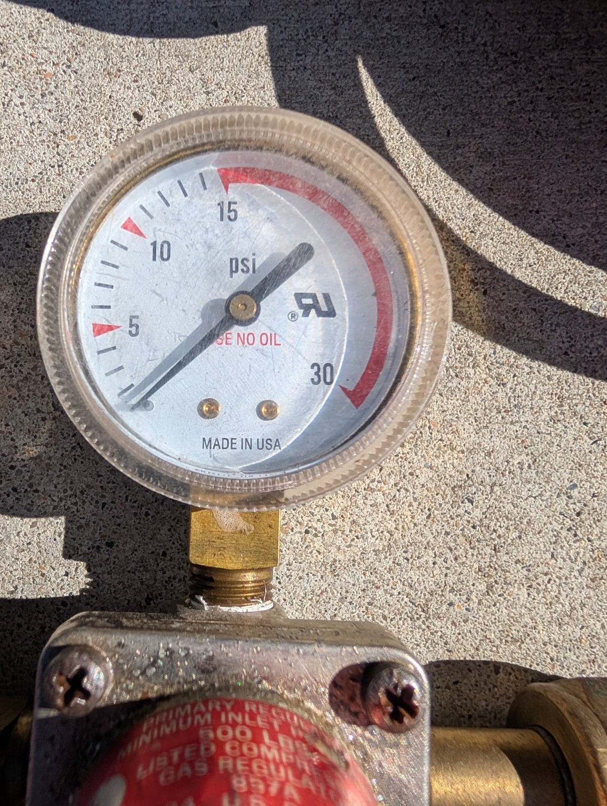 Smith H1710B-540 3000PSI Cornelius CO2 Prest-O-Lite Acetylene Regulator Gauges