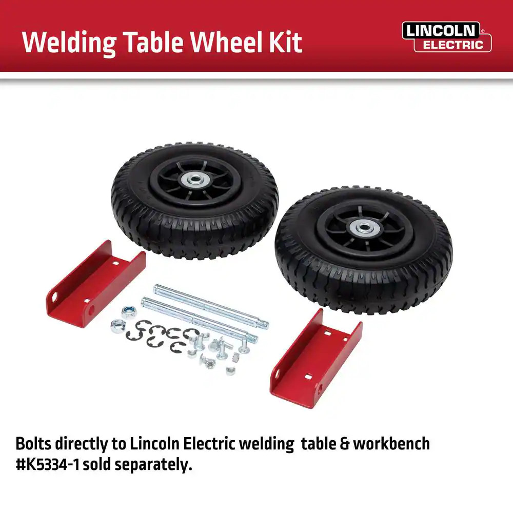 Wheel Kit Accessory for Portable Welding Table and Work Bench
