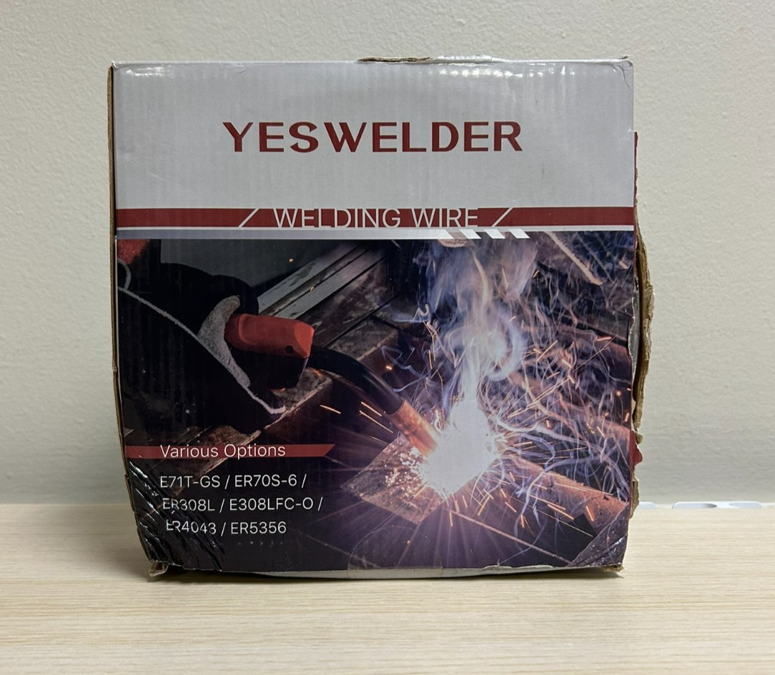 YesWelder Flux Core Gasless MIG Wire, E71T-GS Mild Carbon Steel Welding Wire