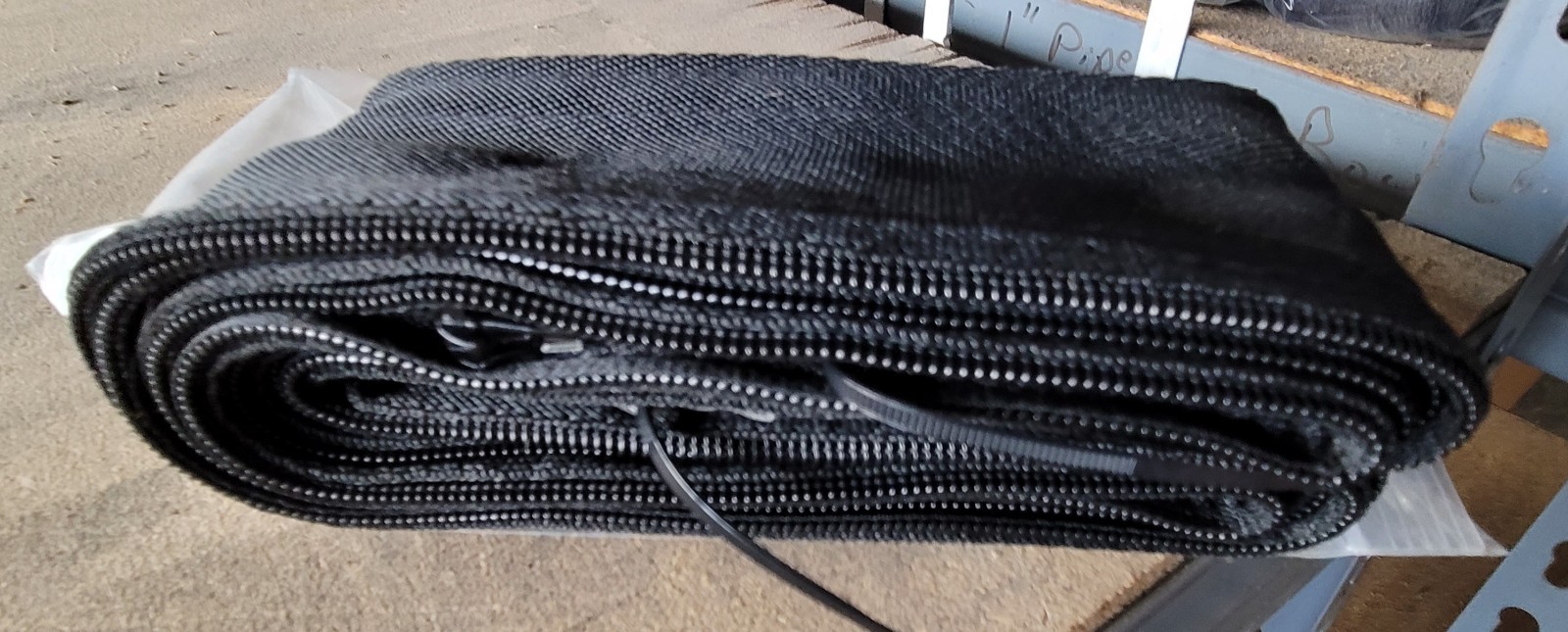 Welding Cable Cover with Zipper, 1-1/4 in OD dia x 10 ft L, Medium, Black Nylon