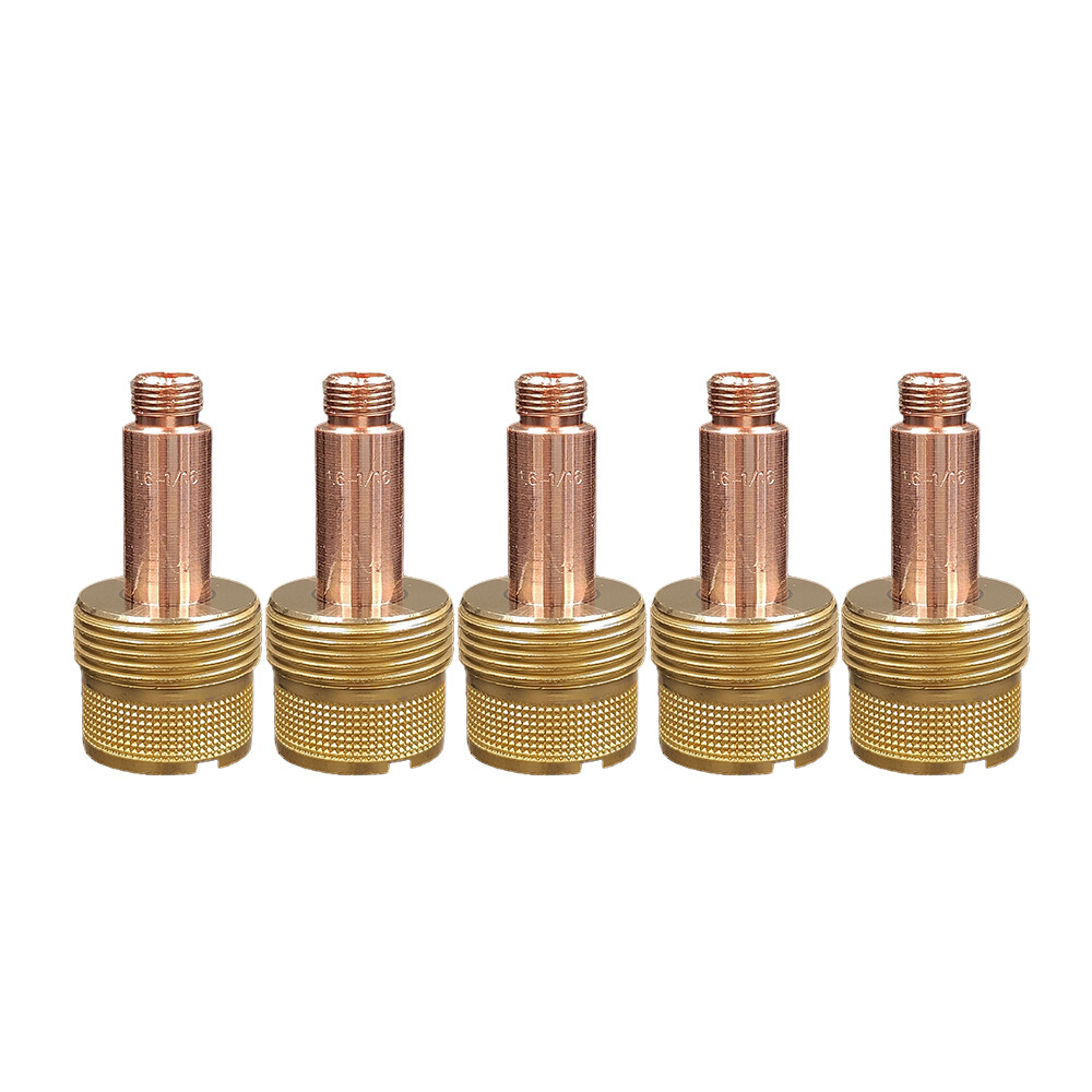 5 pcs 45V116 1/16″ TIG Collet Body Large Gas Lens for WP 17 18 26 Welding Torch
