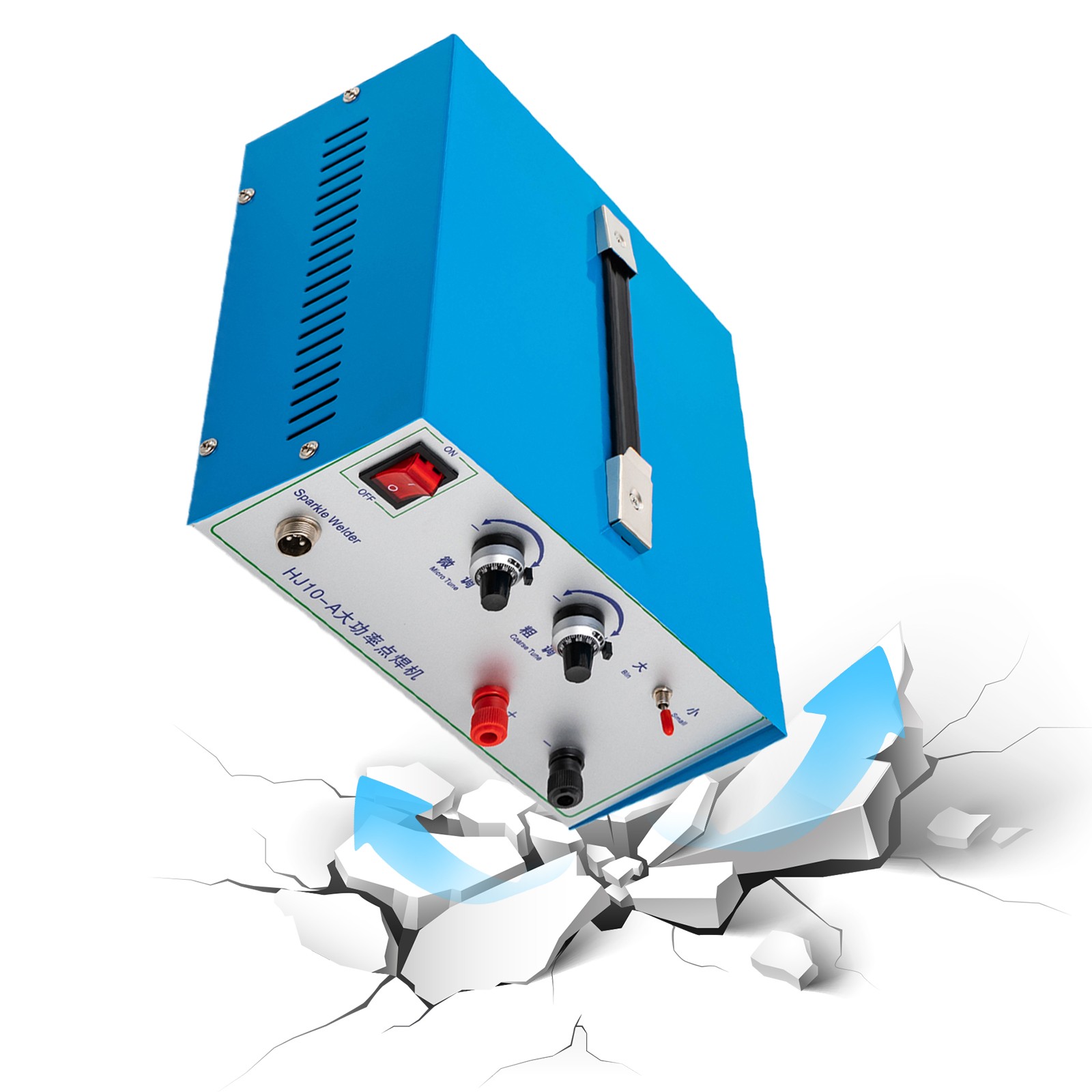 HJ10-A Jewelry Spot Welder 110V 500W 9-Level for Gold Silver Repair