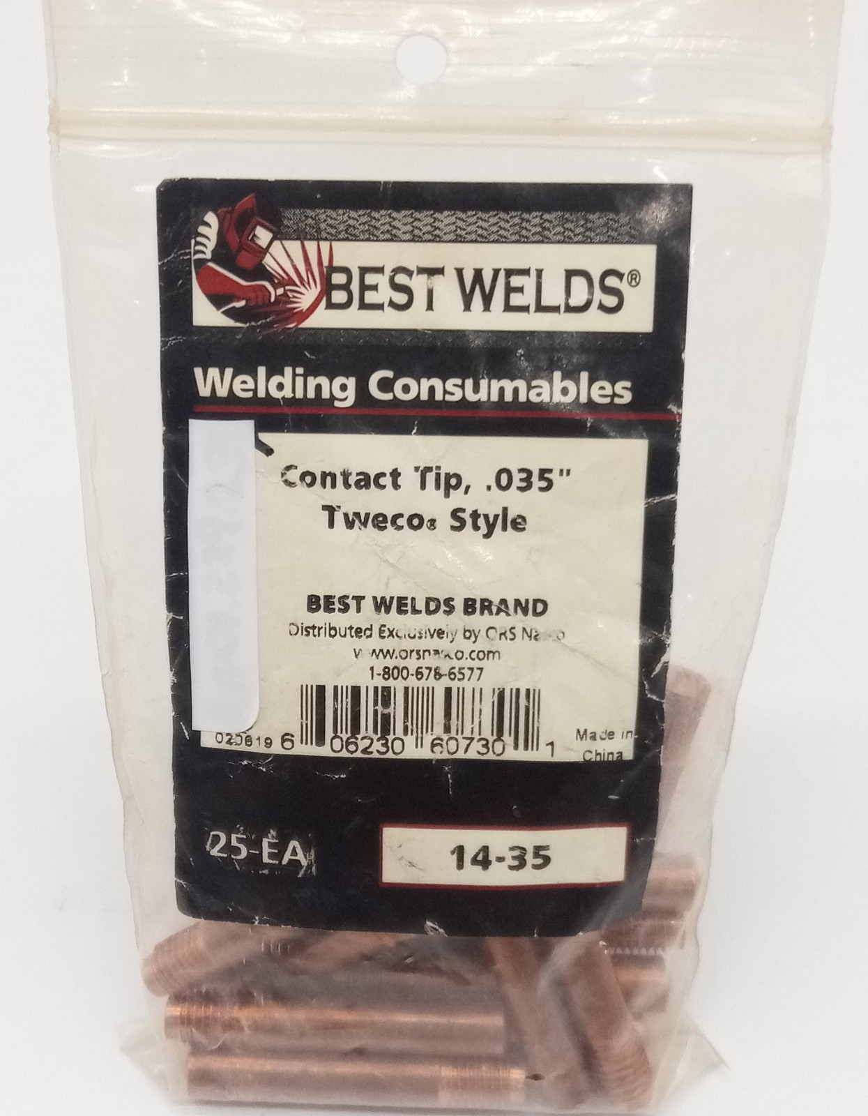 Best Welds 14-35 MIG Welding Contact Tip Size 0.035″ — Lot of 17