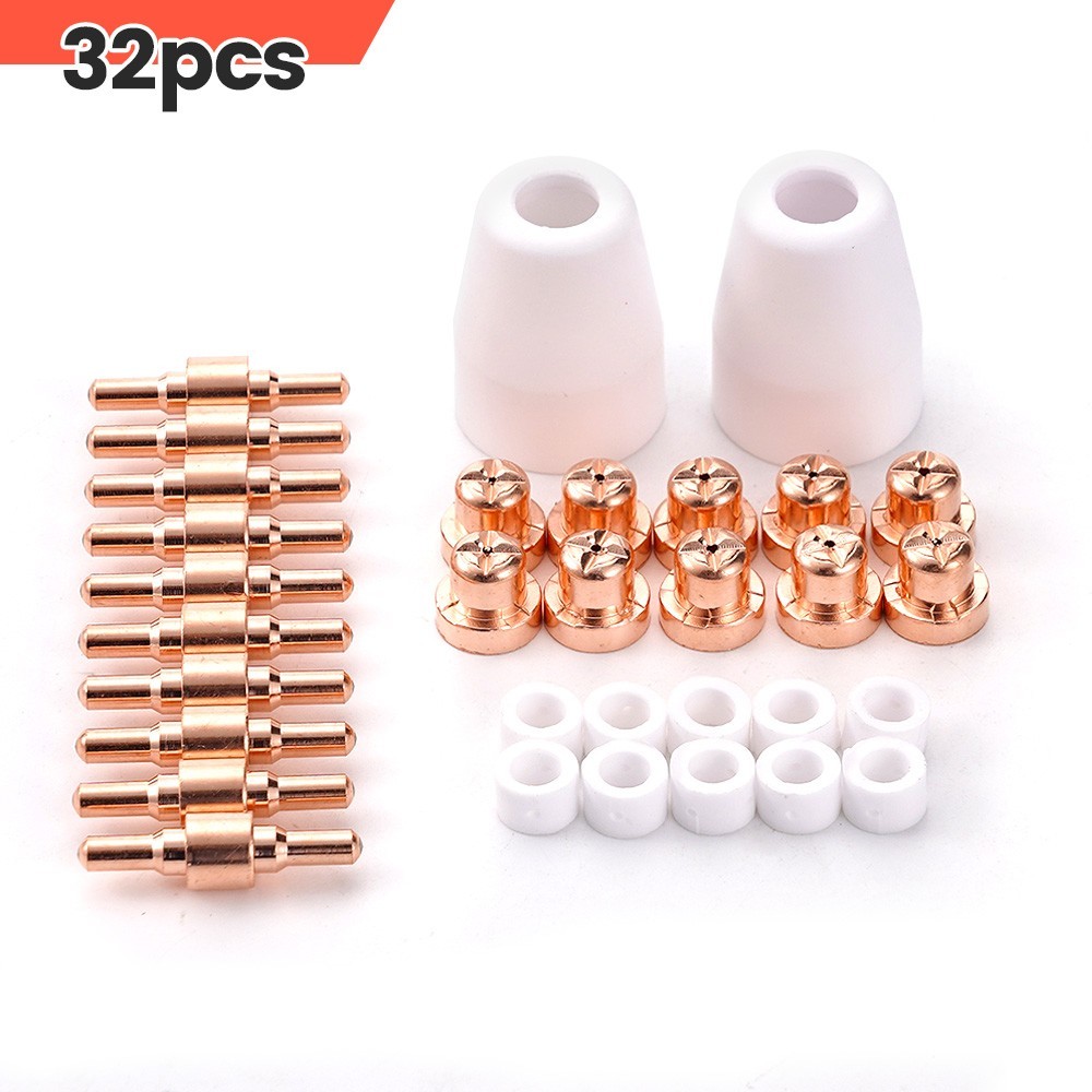 32PCS PT31 Plasma Cutting Consumables Nozzles Fit CUT-50 CUT-55 CUT-60 CUT-65
