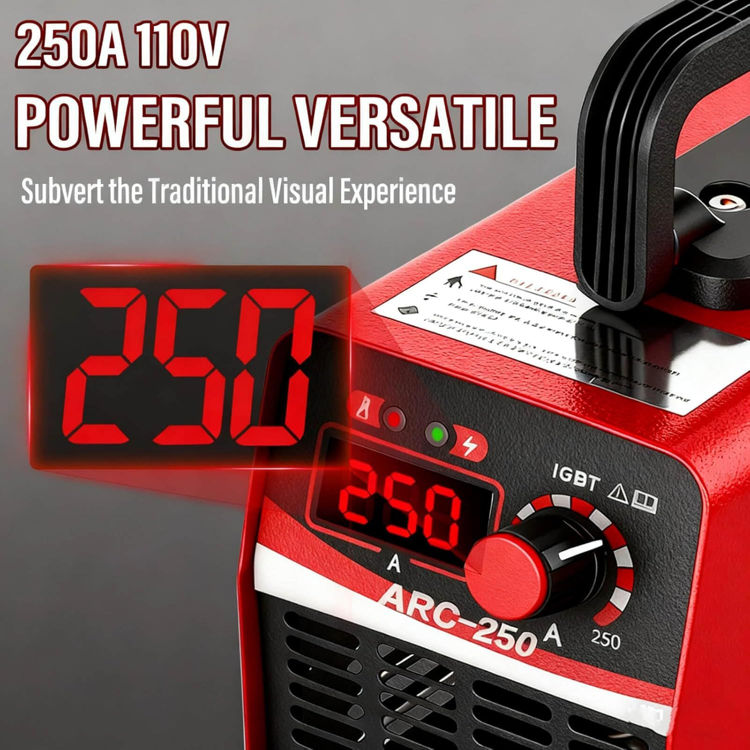 250A Stick Welder 110V, 3Lb Mini Arc Welder with 20 Rods & Gloves | IGBT Inverte
