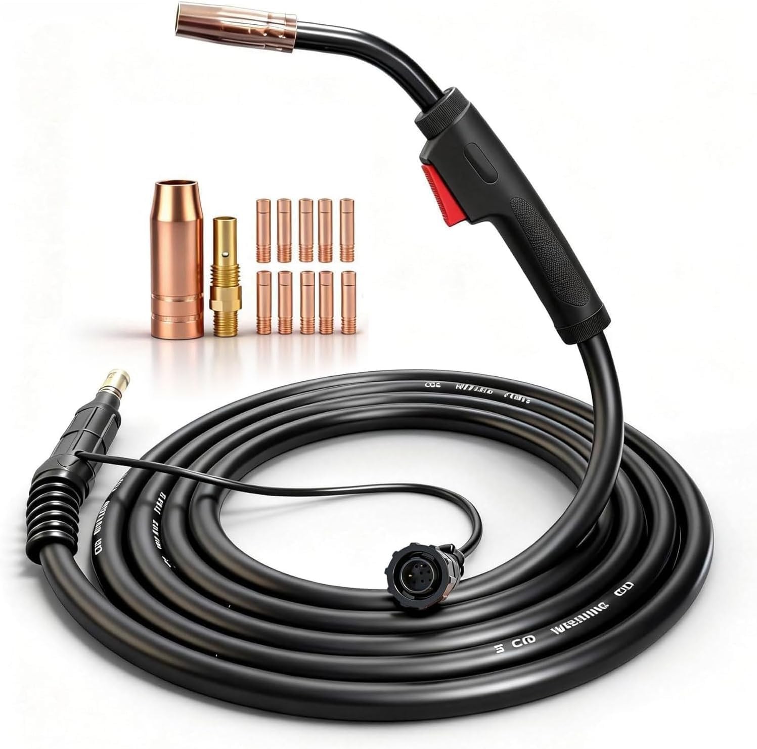 MIG GUN 15ft fit Lincoln LE31MP(K3461-1), Power Mig 140MP(K4498-1) Welder 8-pin