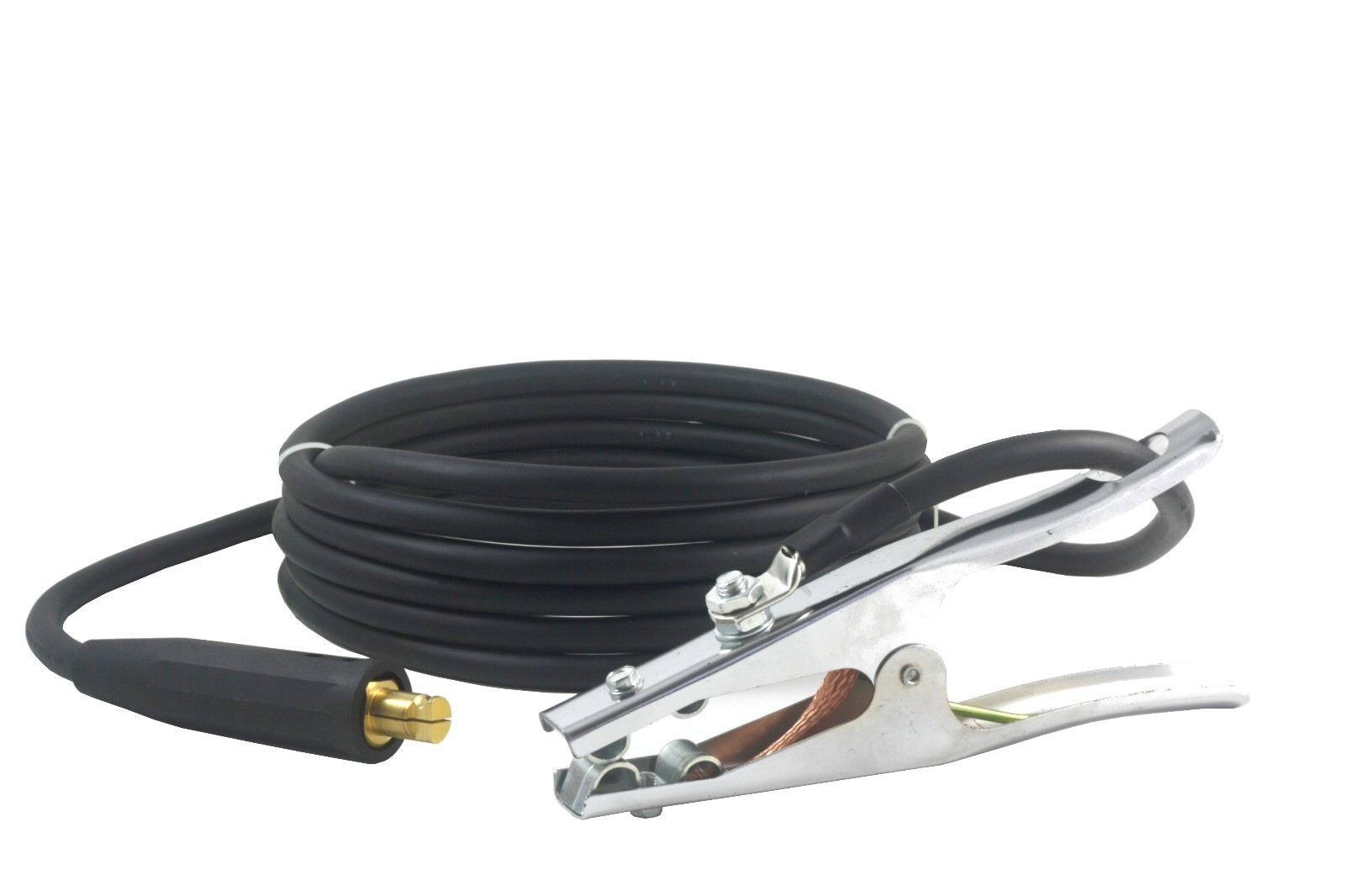 300 Amp Ground Clamp Welding Lead – LC40 Connector – #1 AWG cable (15 FEET)