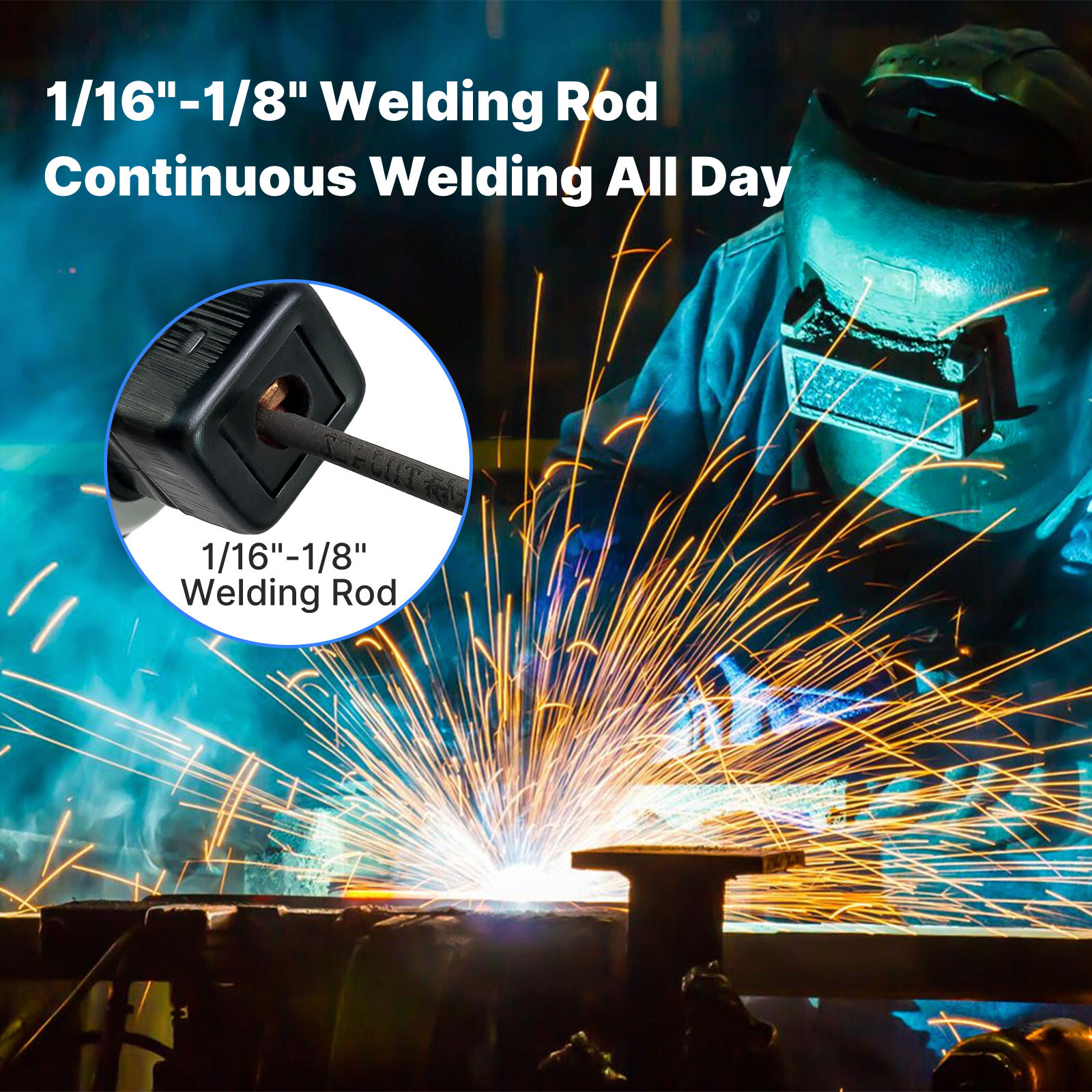 Handheld 110V ARC Welding Machine Portable Stick Welder 4600W with IGBT Inverter