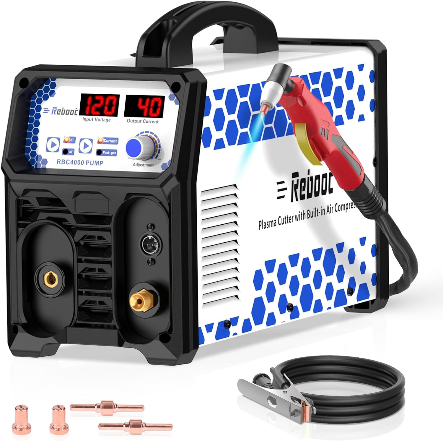 60A Plasma Cutter Dual Voltage 120V/240V, 1/2″ Clean Cut IGBT Inverter, Portable