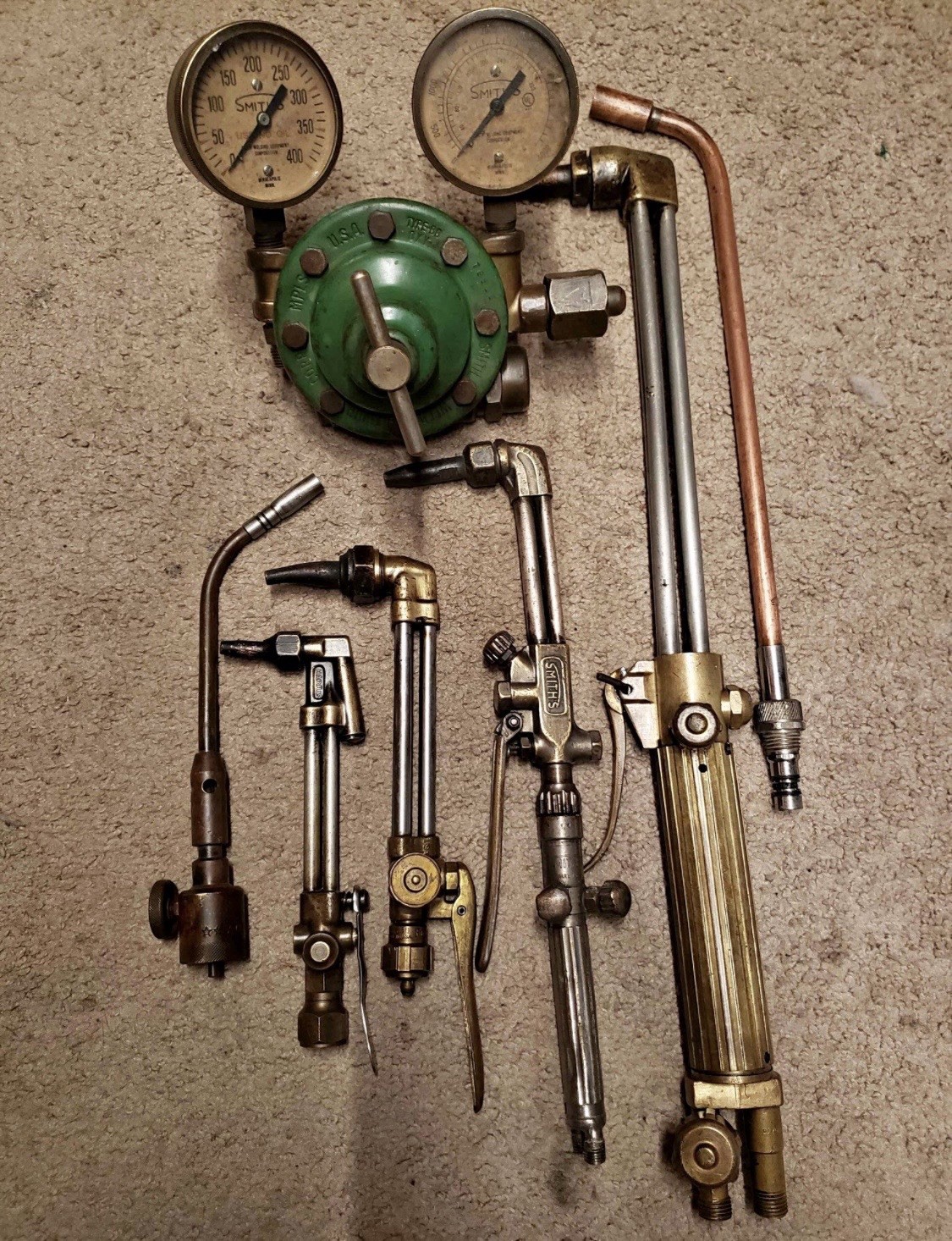 Vintage OxyAcetylene Welding& Cutting Torch Lot – Smith,Oxweld, Harris,Firepower