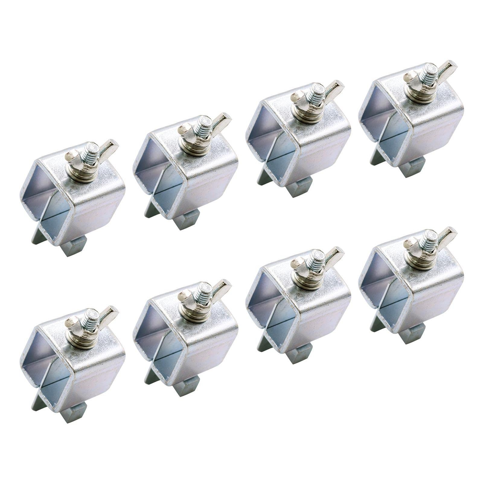 KASCLINO Butt Welding Clamps, 8pcs Multifunctional Small free size, Silver